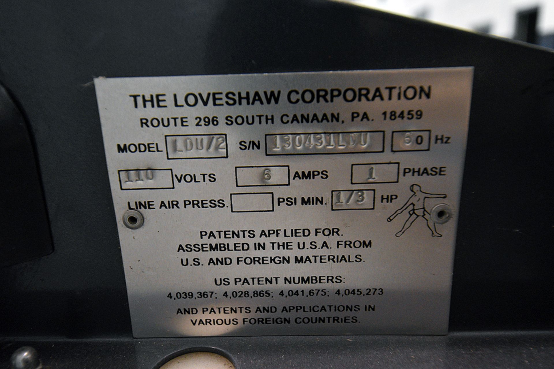 Loveshaw "Little David" Box Taper Taping Machine - Image 7 of 7