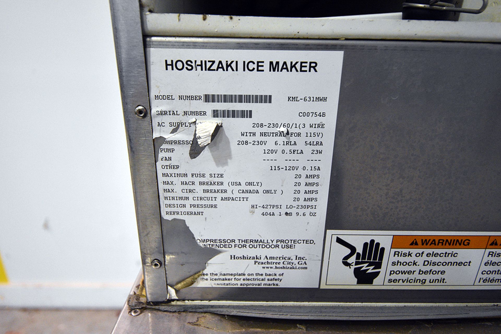 Hoshizaki Ice Maker & Ice Storage Bin - Image 4 of 8