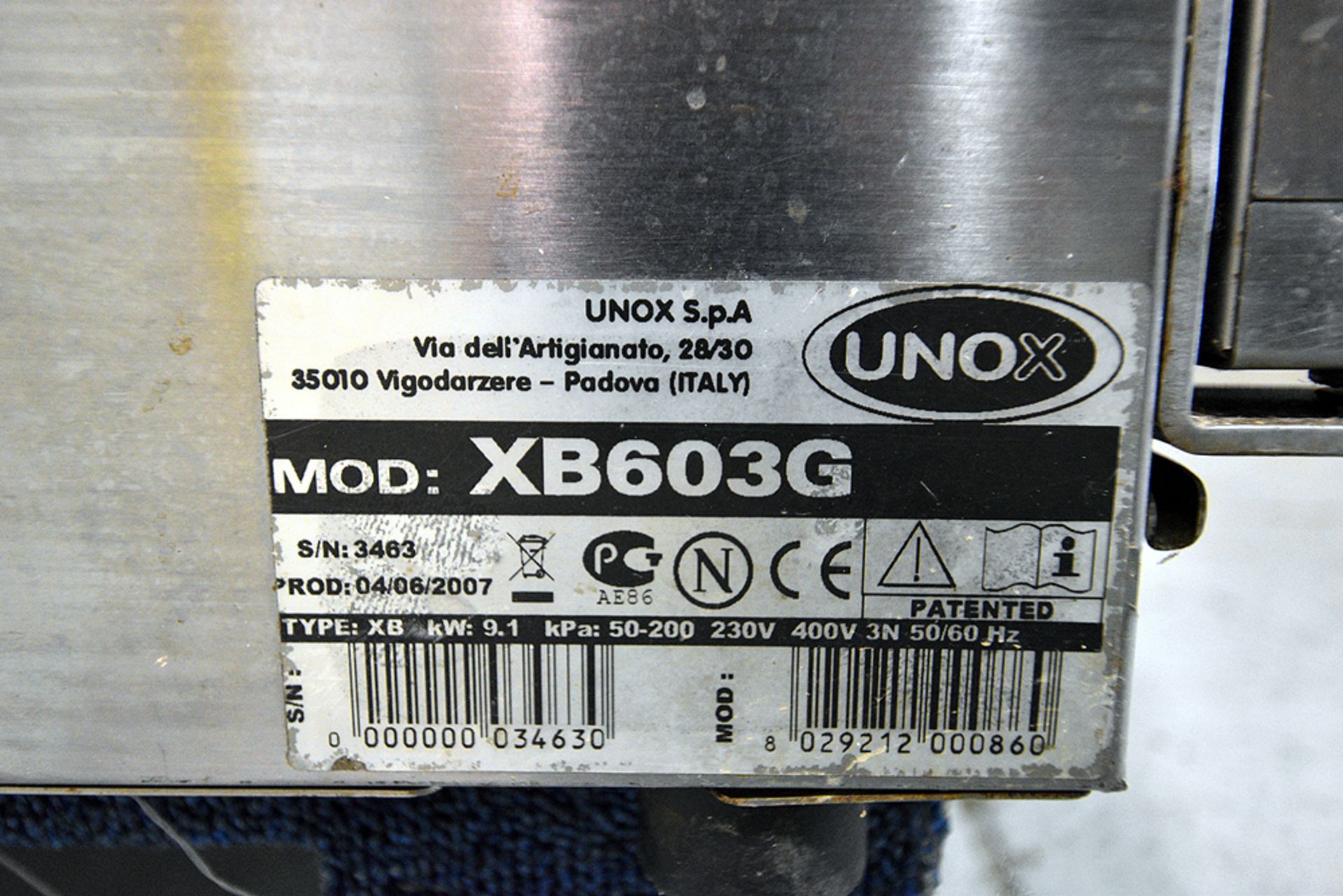 Unox Model XB603G Combi Oven - Image 6 of 8