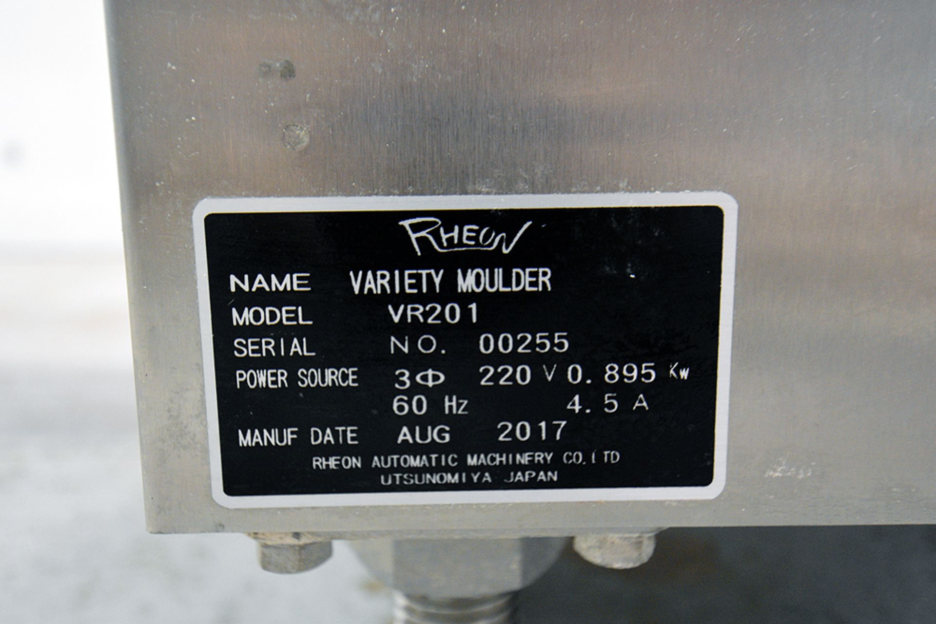 Rheon Variety Molder Model VR201 - Image 10 of 10