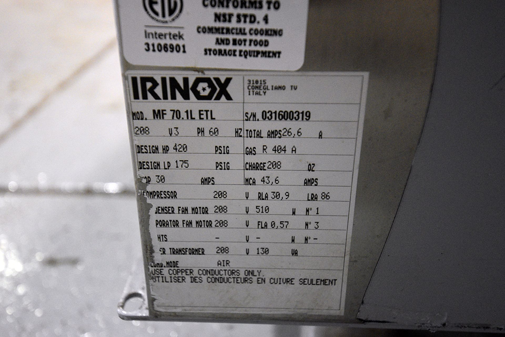 Irinox MultiFresh Blast Chiller - Image 7 of 7