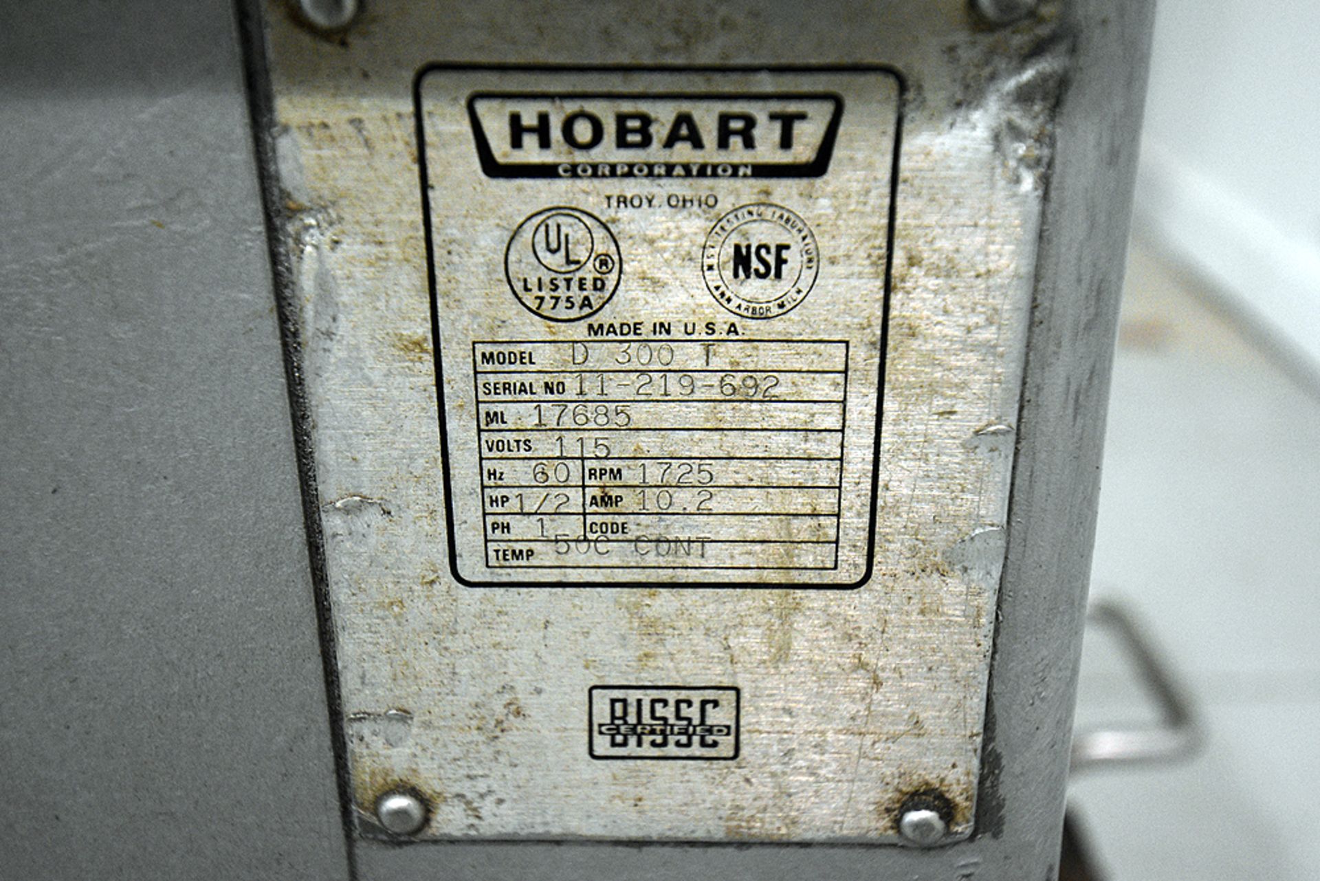 Hobart Model D300T Mixer w/Attachments - Image 4 of 6