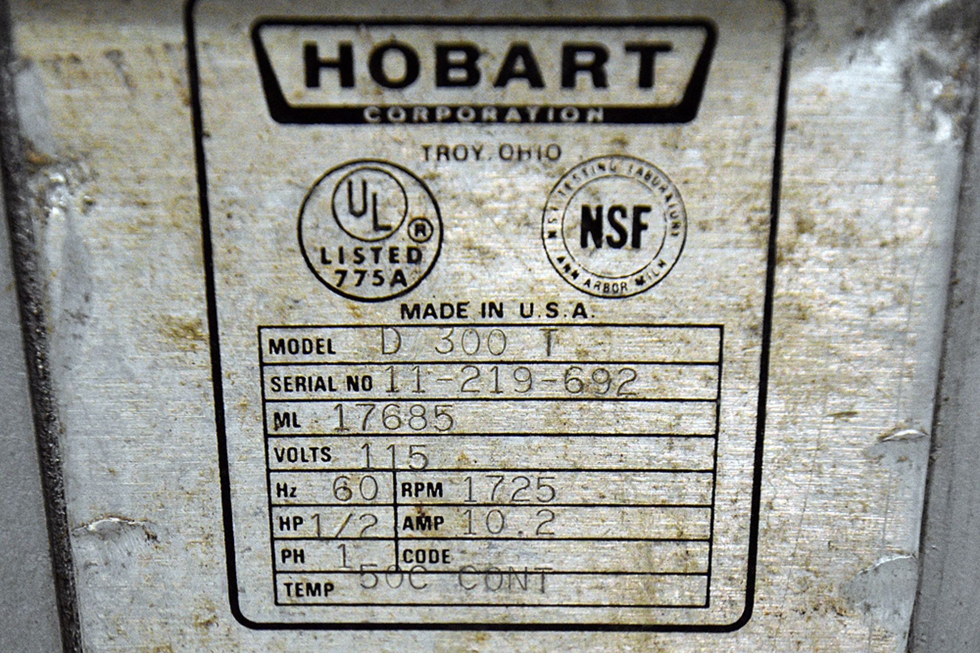 Hobart Model D300T Mixer w/Attachments - Image 5 of 6