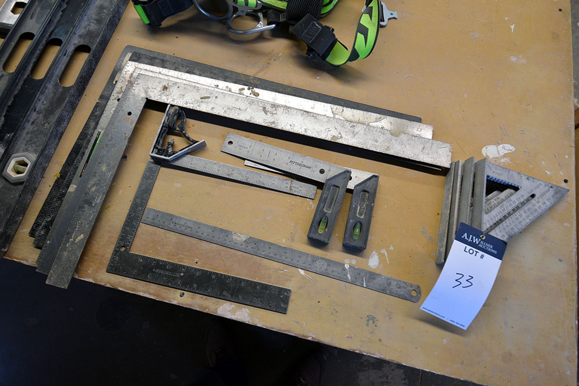 {LOT} Asstd Angle & Triangle irons/ rulers