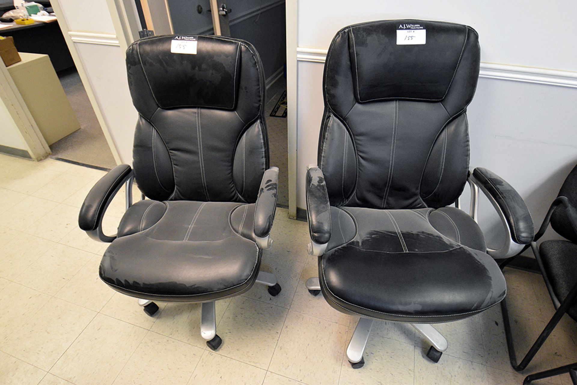 Executive style chair- Black with Chrome