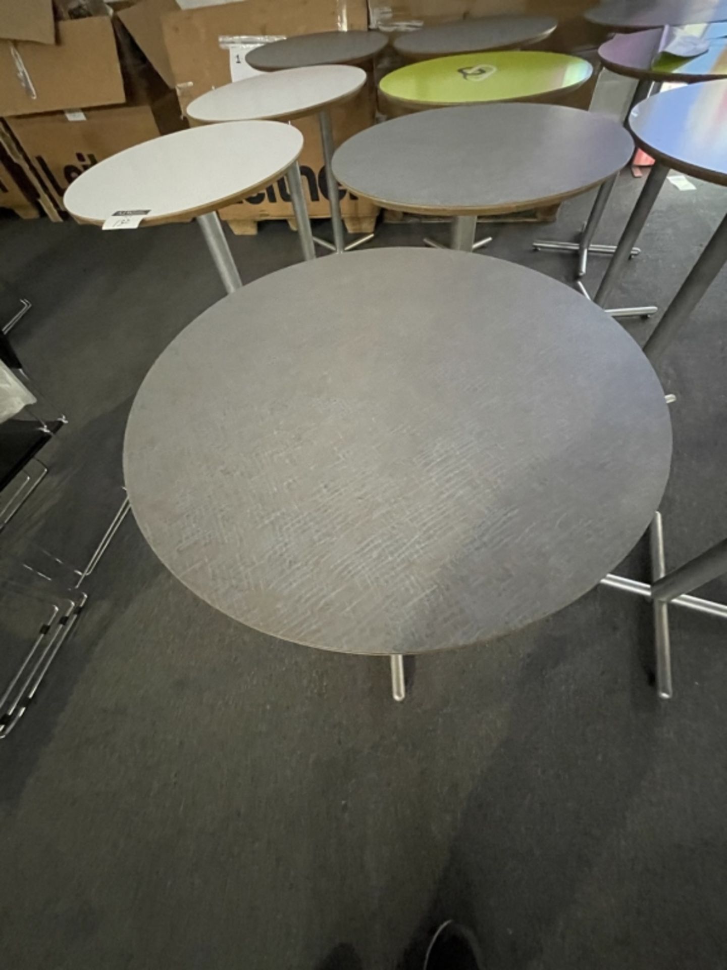 {each} 27" Round Tables on Chrome base - Image 2 of 2