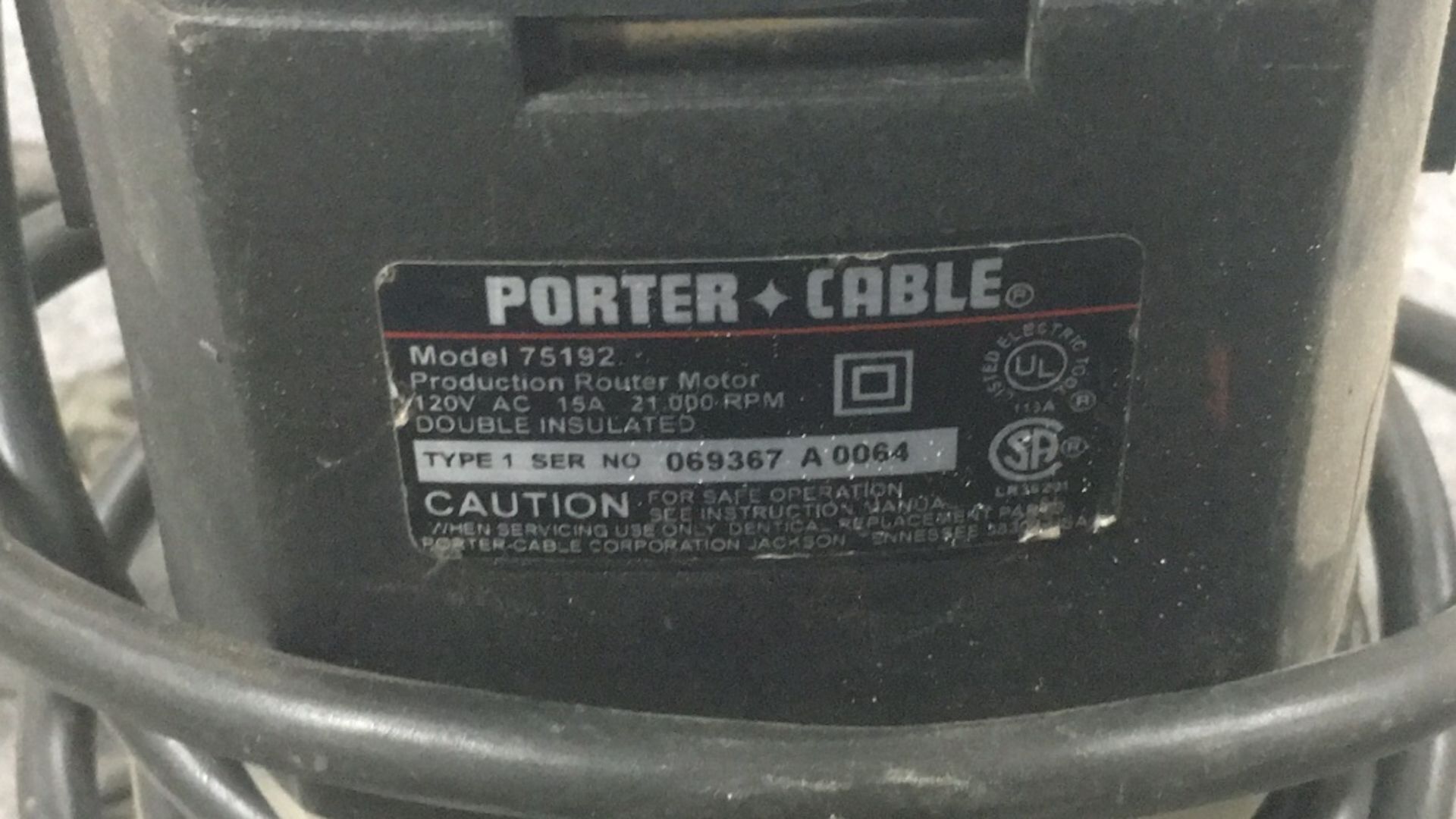 {each} Porter Cable, Router, 3.25 Hp, Single - Image 3 of 3