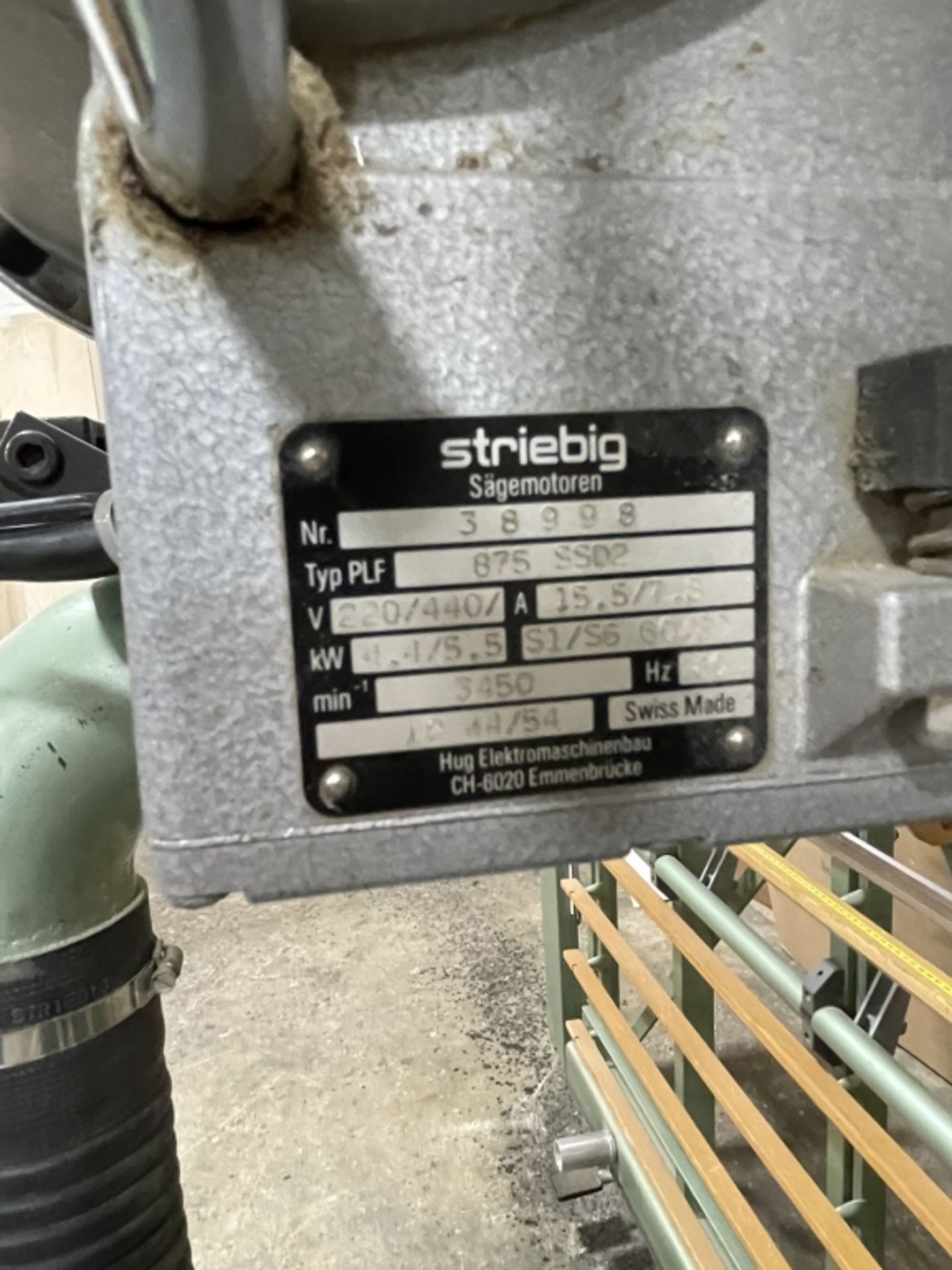 Striebig Standard 5192-A Vertical Panel Saw 7.5 HP - Image 7 of 9