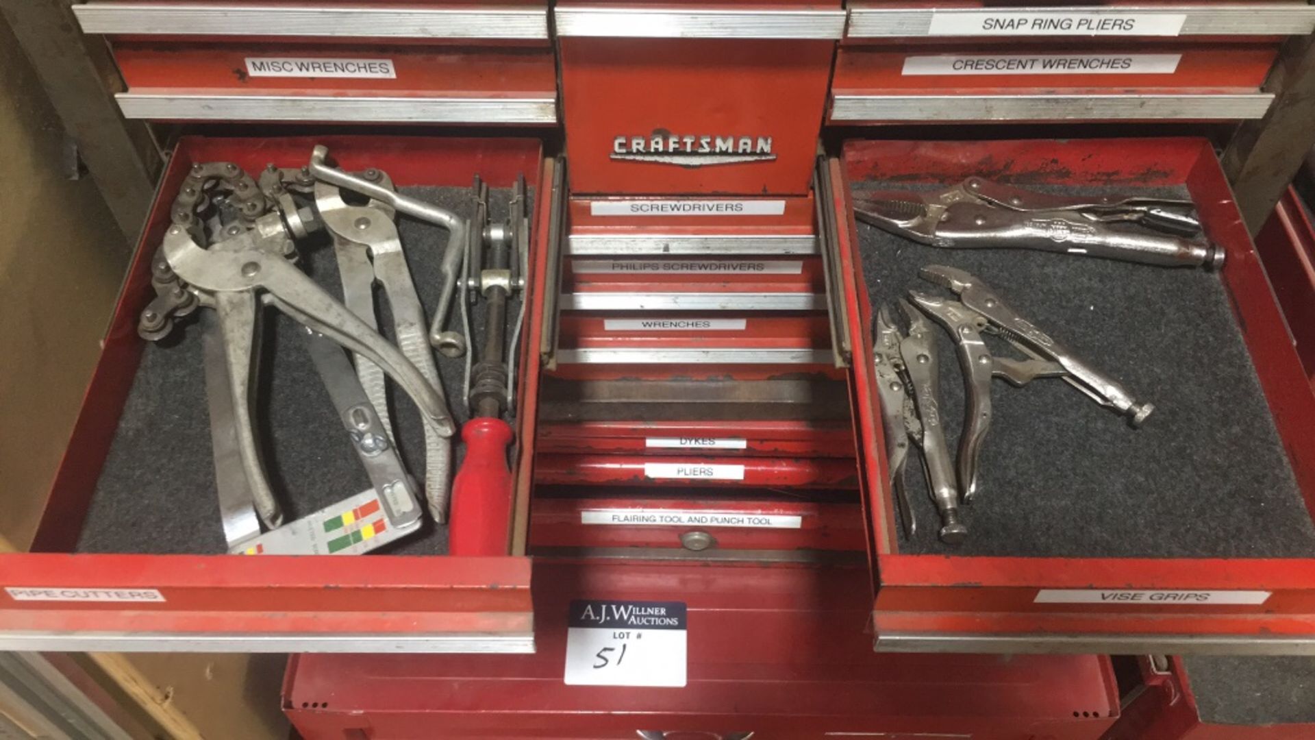 {each} Crafstman Tool Cabinet with Waterloo - Image 5 of 16