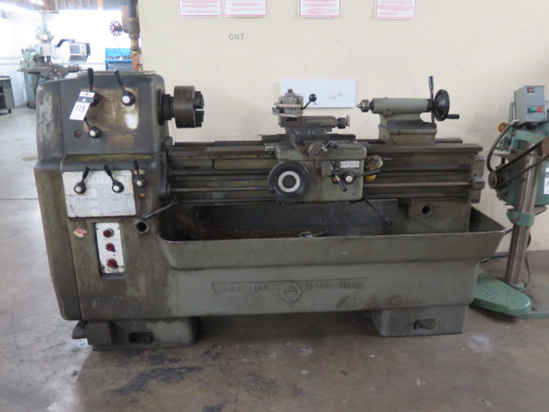 Saimp-Padova KSS-180 14" x 42" Geared head Gap Bed Lathe w/ 45-1500 RPM, Inch/mm Threading,