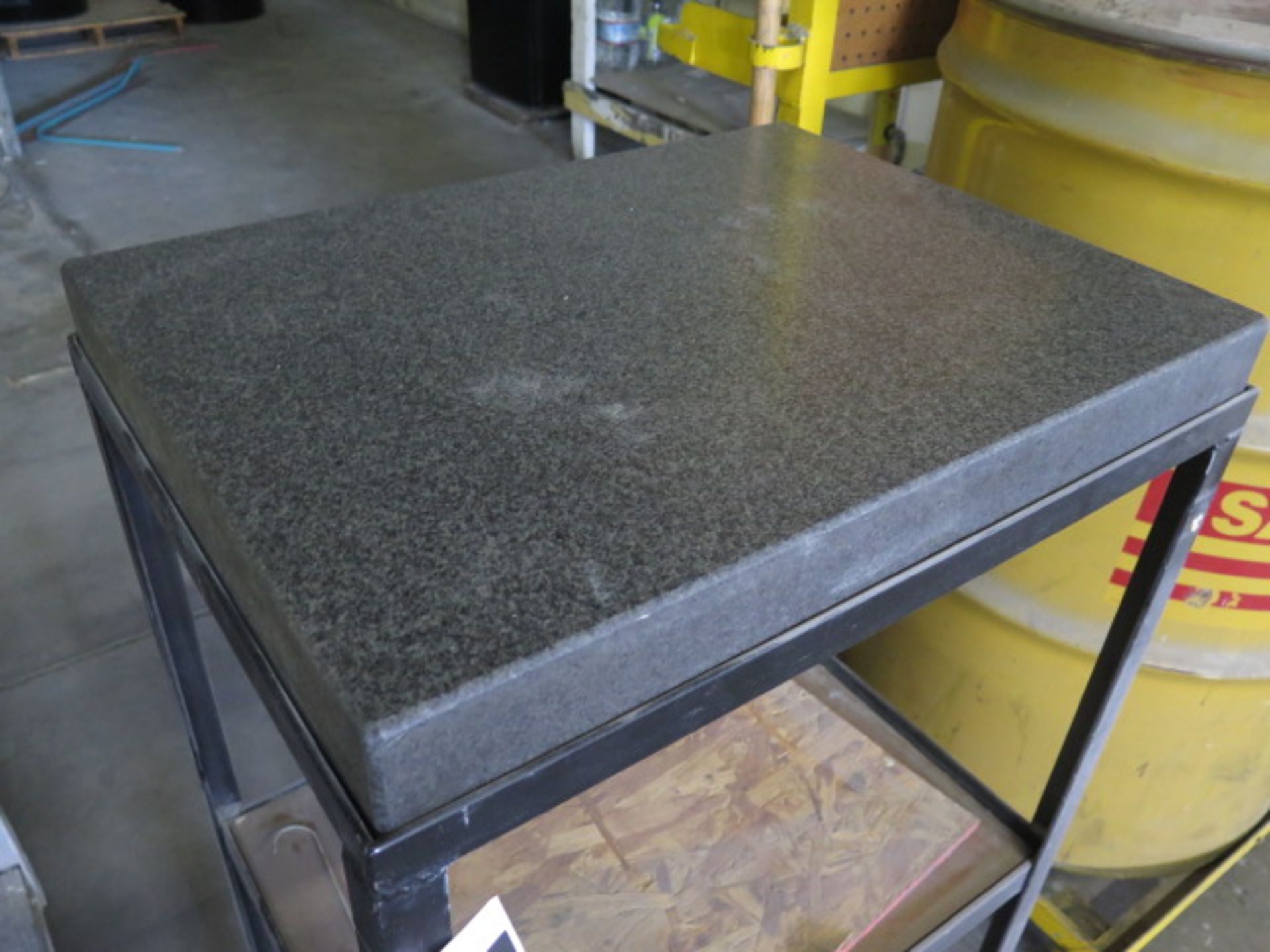 18" x 24" x 2" Granite Syrface Plate w/ Rolling Stand - Image 2 of 2