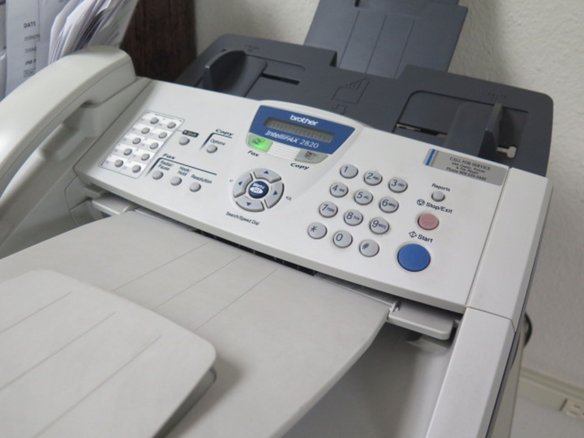 Brother IntelliFAX 2820 FAX Machine - Image 3 of 3