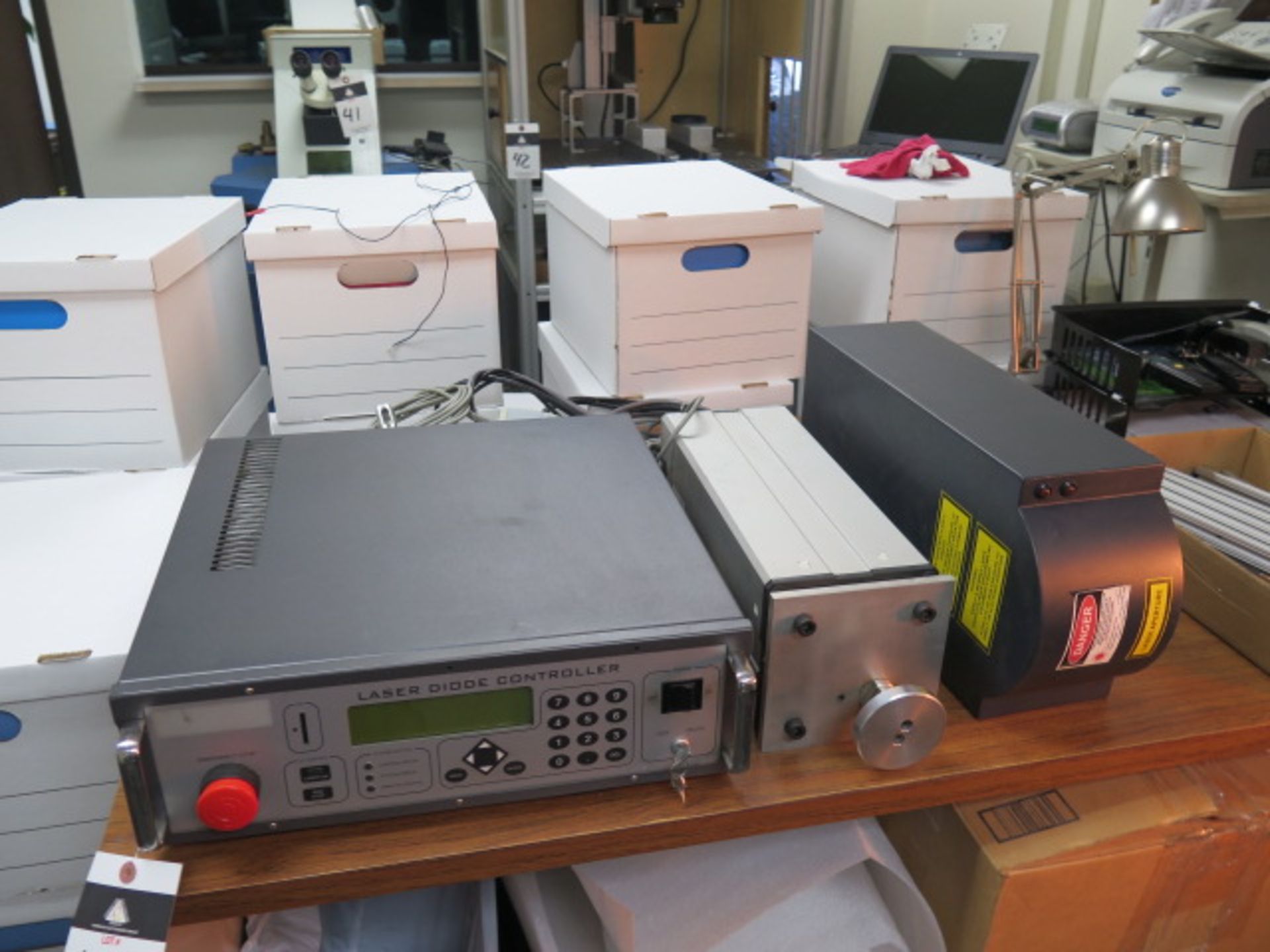 2009 "Q Mark 20" 20 Watt Laser Marking System w/ Laser Diode Controller and Misc Acces