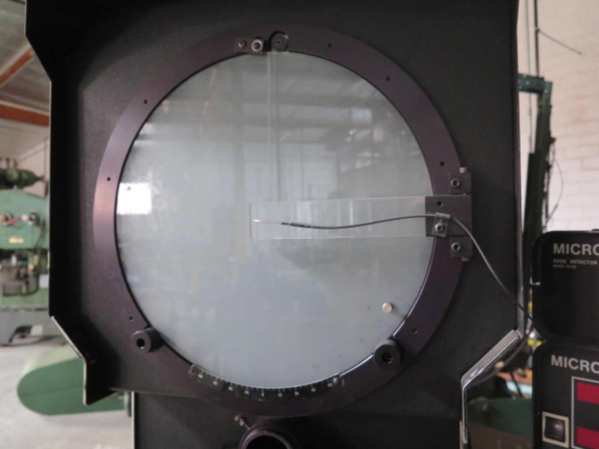 MicroVu mdl. S14B 14” Optical Comparator s/n 5022 w/ Micro-Vu Q16 Programmable DRO, Micro-Vu ED-50 - Image 8 of 11