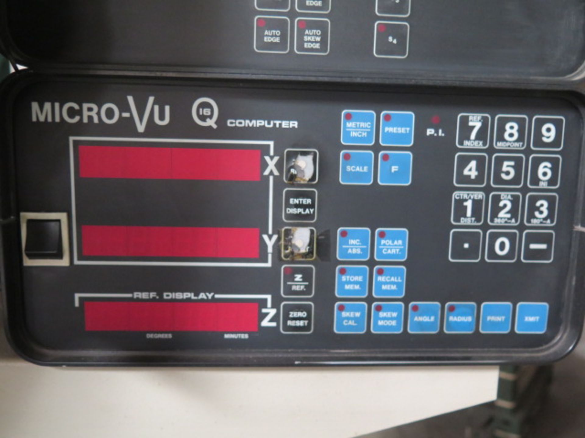 MicroVu mdl. S14B 14” Optical Comparator s/n 5022 w/ Micro-Vu Q16 Programmable DRO, Micro-Vu ED-50 - Image 5 of 11