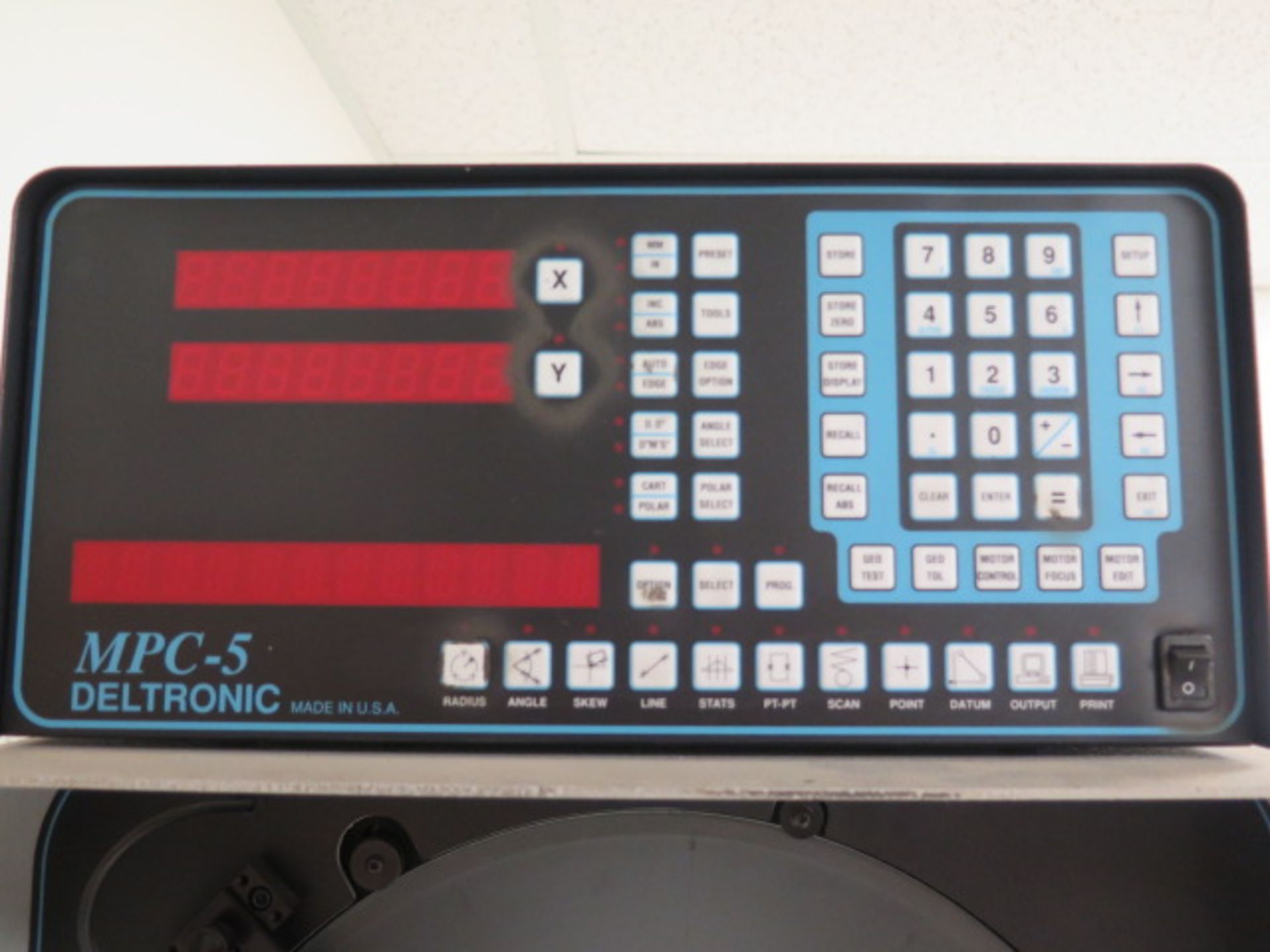 Deltronic DH216MPC5 16” Optical Comparator s/n 389075949 w/ MPC-5 Programmable DRO, Digital - Image 5 of 13