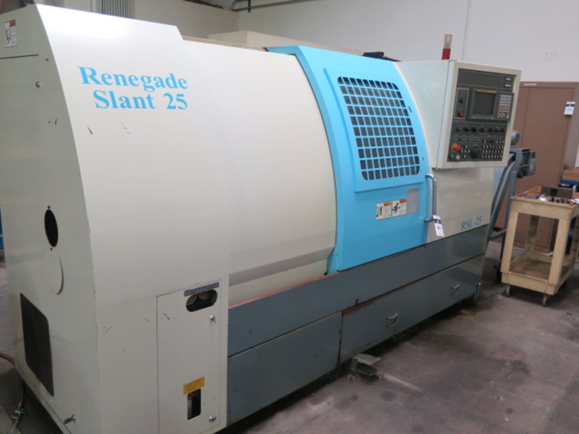 1998 Renegade Slant-25 CNC Turning center s/n 3398110103 w/ Fanuc Series 18-T Controls, Tool - Image 2 of 15