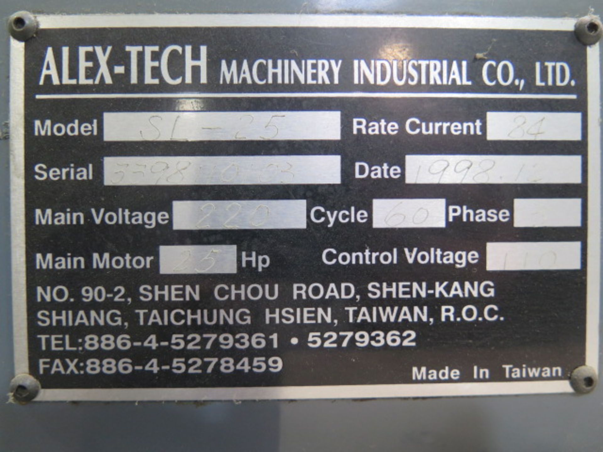 1998 Renegade Slant-25 CNC Turning center s/n 3398110103 w/ Fanuc Series 18-T Controls, Tool - Image 14 of 15