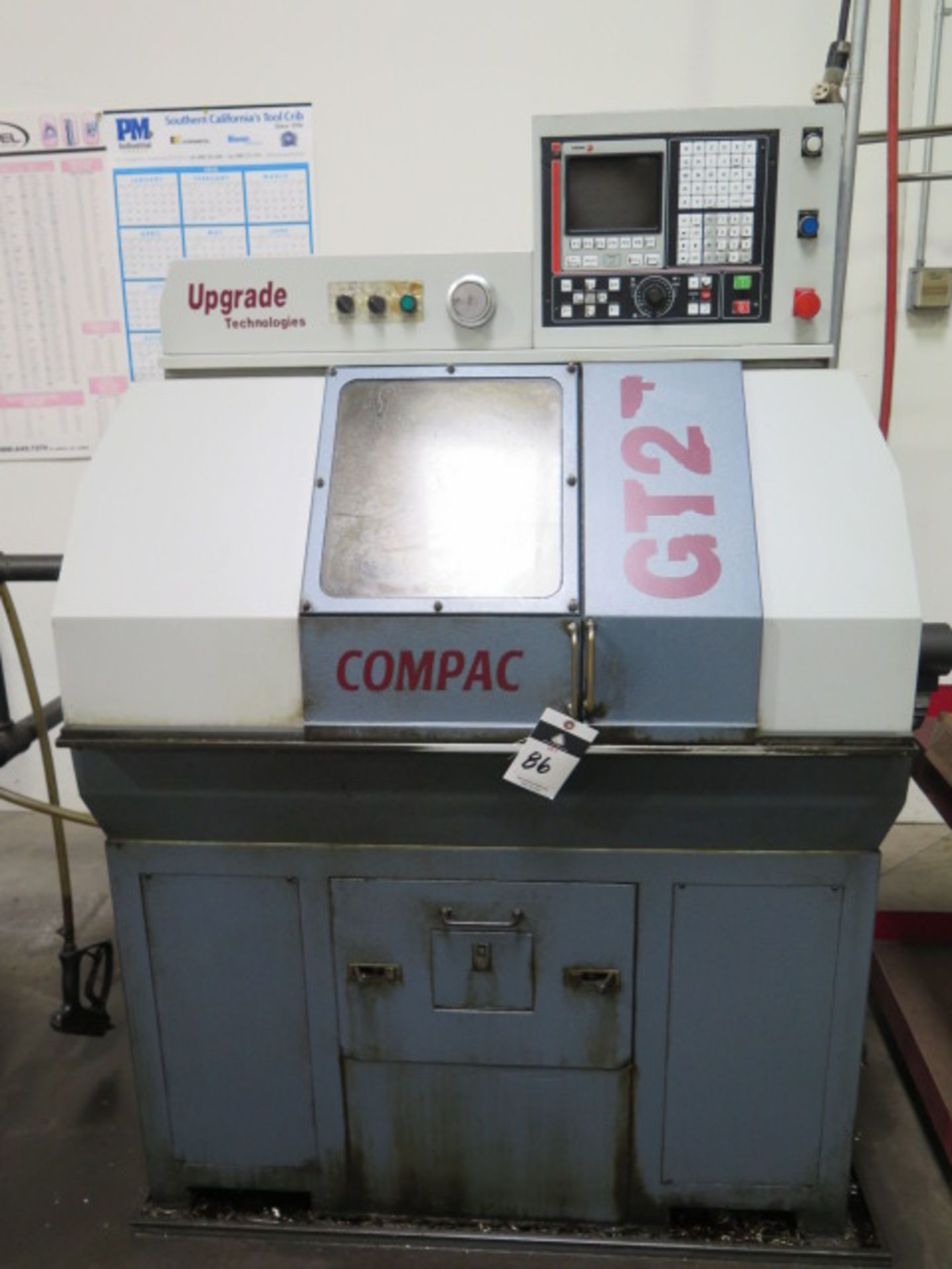 Upgrade Technologies Compac GT-27 CNC Cross Slide Lathe s/n DE512135B w/ Fagor Controls, 5C Spindle,