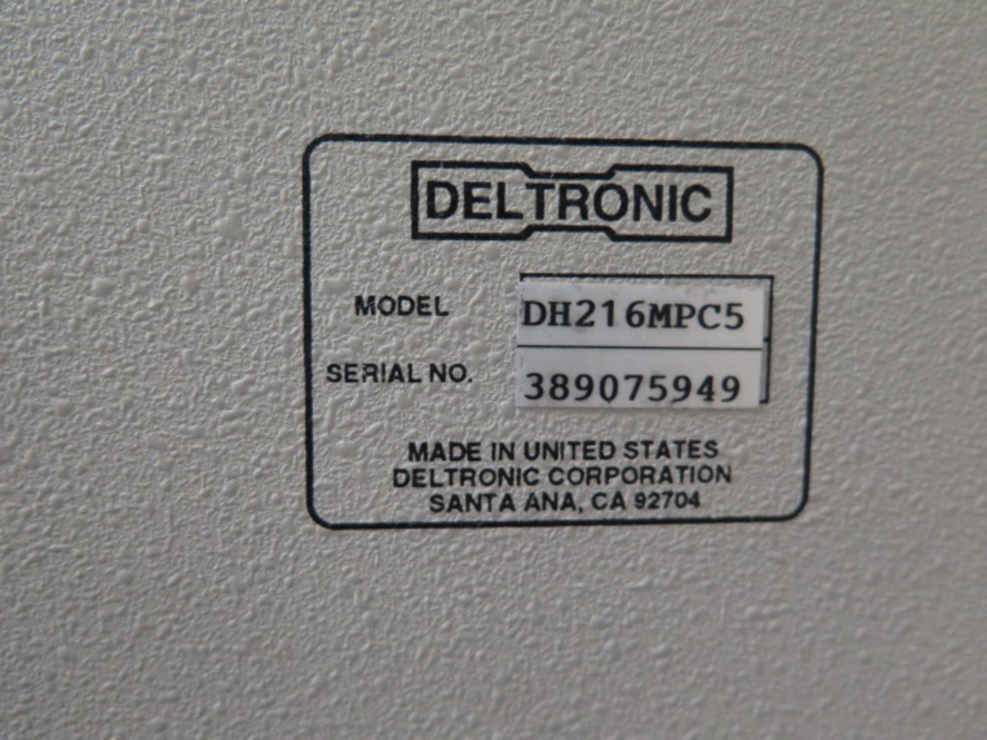 Deltronic DH216MPC5 16” Optical Comparator s/n 389075949 w/ MPC-5 Programmable DRO, Digital - Image 13 of 13