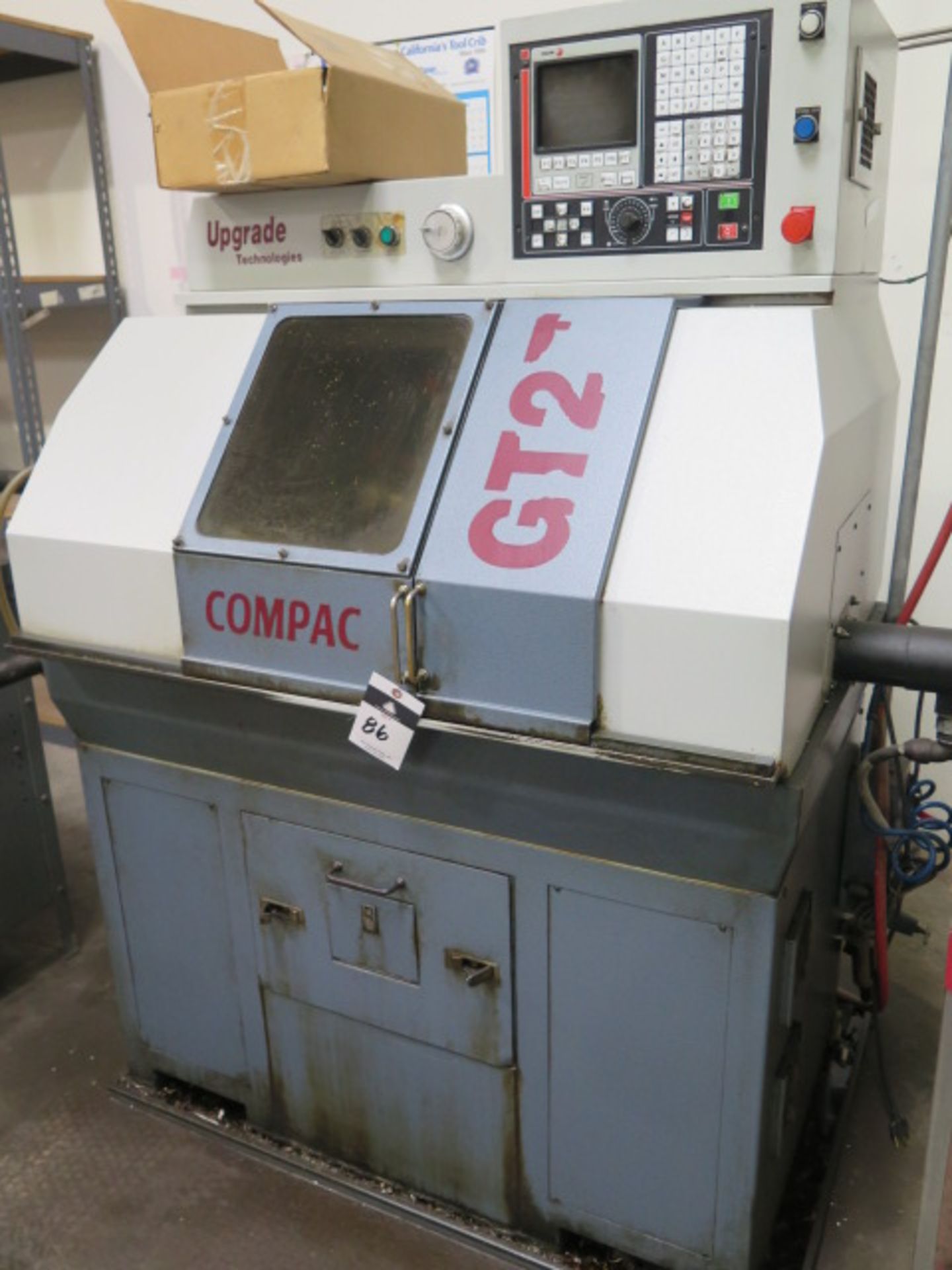 Upgrade Technologies Compac GT-27 CNC Cross Slide Lathe s/n DE512135B w/ Fagor Controls, 5C Spindle, - Image 3 of 10