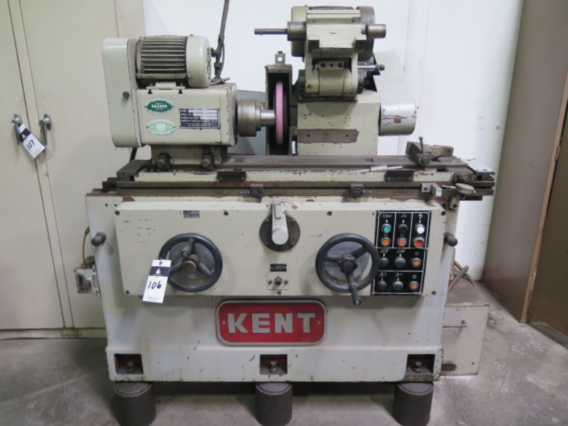 Kent KGC-450M 10” x 18” OD/ID Grinder s/n 830406-2 w/ Motorized Work Head, P{ower Feeds, Coolant