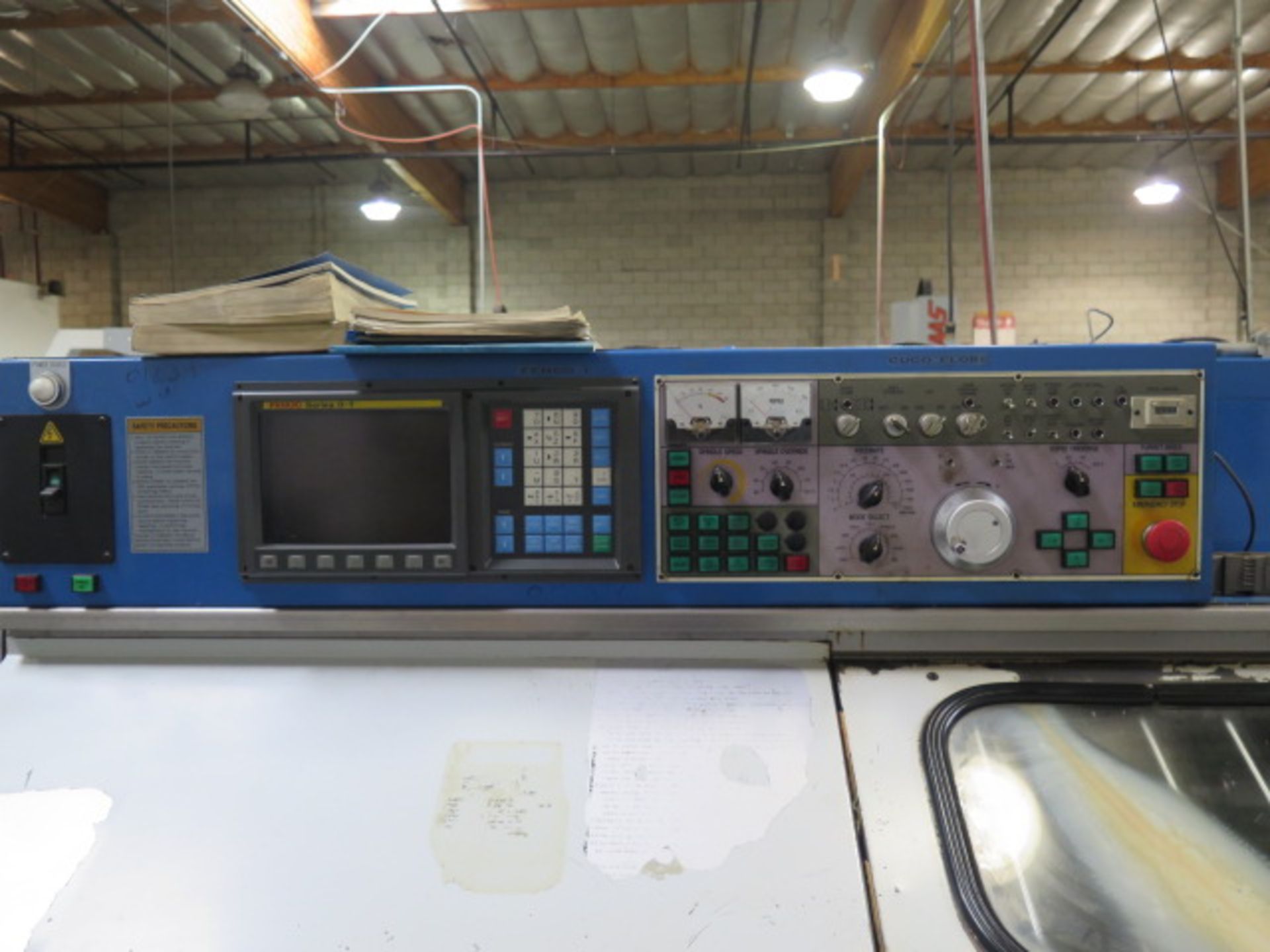 1996 Femco Durga-25E CNC Turning Center s/n L5E275 w/ Fanuc Series 0-T Controls, Tool Presetter, - Image 9 of 14