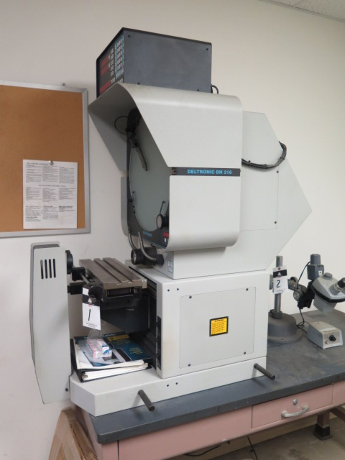 Deltronic DH216MPC5 16” Optical Comparator s/n 389075949 w/ MPC-5 Programmable DRO, Digital - Image 2 of 13