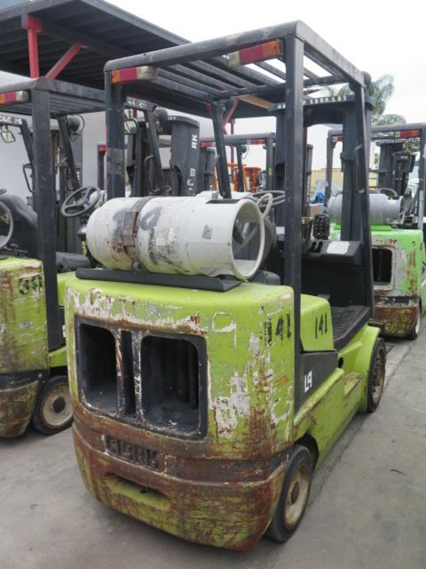 Clark CGC25 5000 Lb Cap LPG Forklift s/n C365L-0087-9480FB w/ 3-Stage Mast, 189” Lift Height, - Image 3 of 11