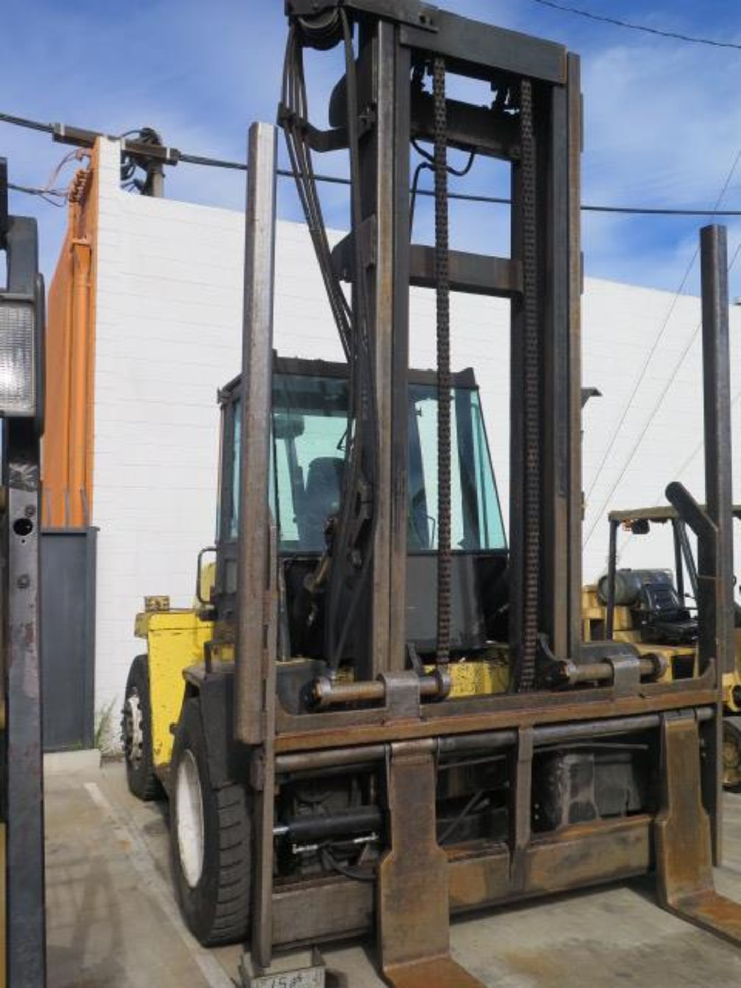 Hyster H210XL 21,000 Lb Cap Tall Mast Diesel Forklift s/n E007D02271S w/ 2-Stage Tall Mast, 212,. - Image 3 of 15