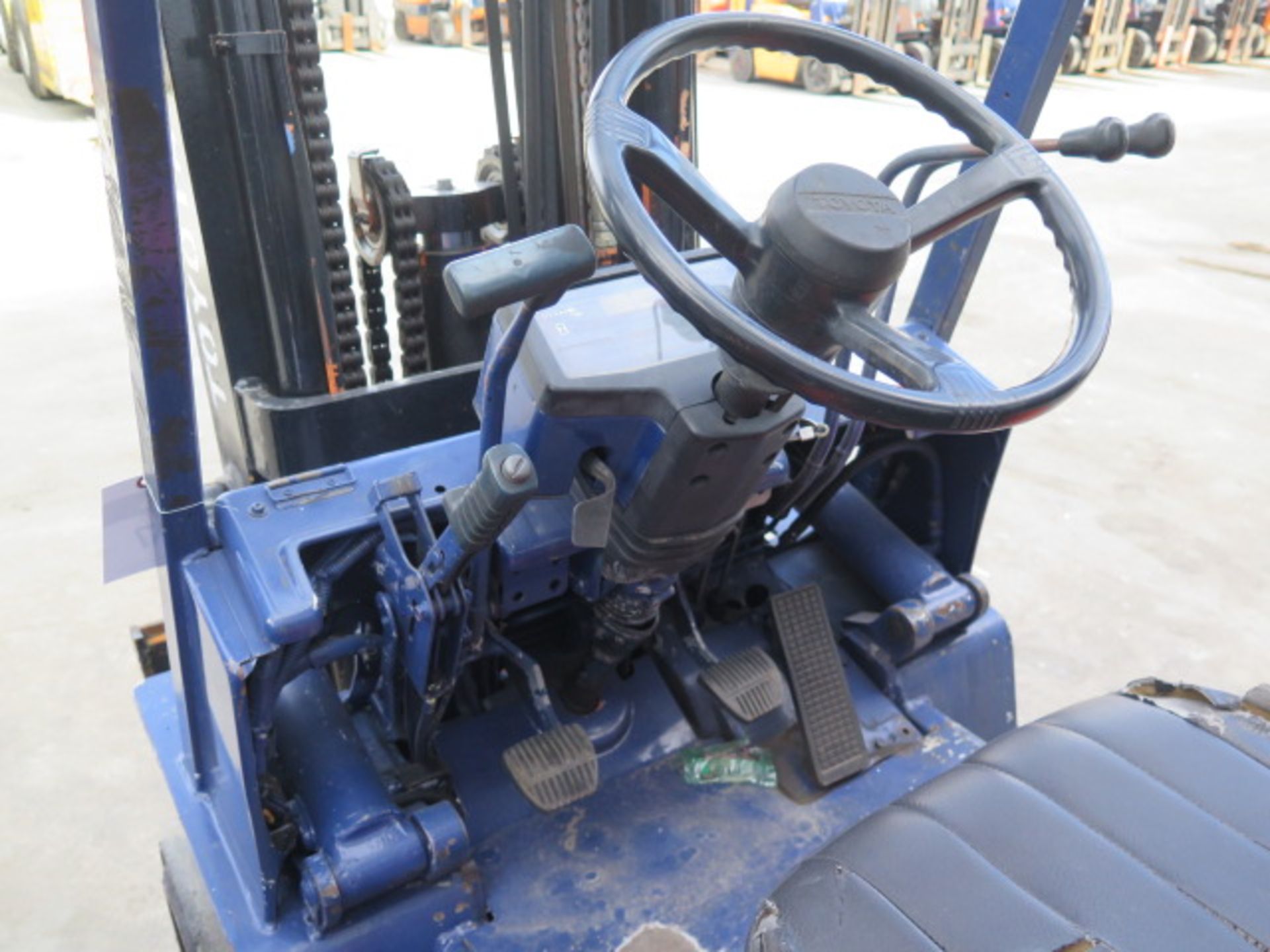 Toyota 5FGC30 6000 Lb Cap LPG Forklift s/n 10432 w/ 3-Stage Mast, 169" Lift Height, Cushion Tires, - Image 8 of 11