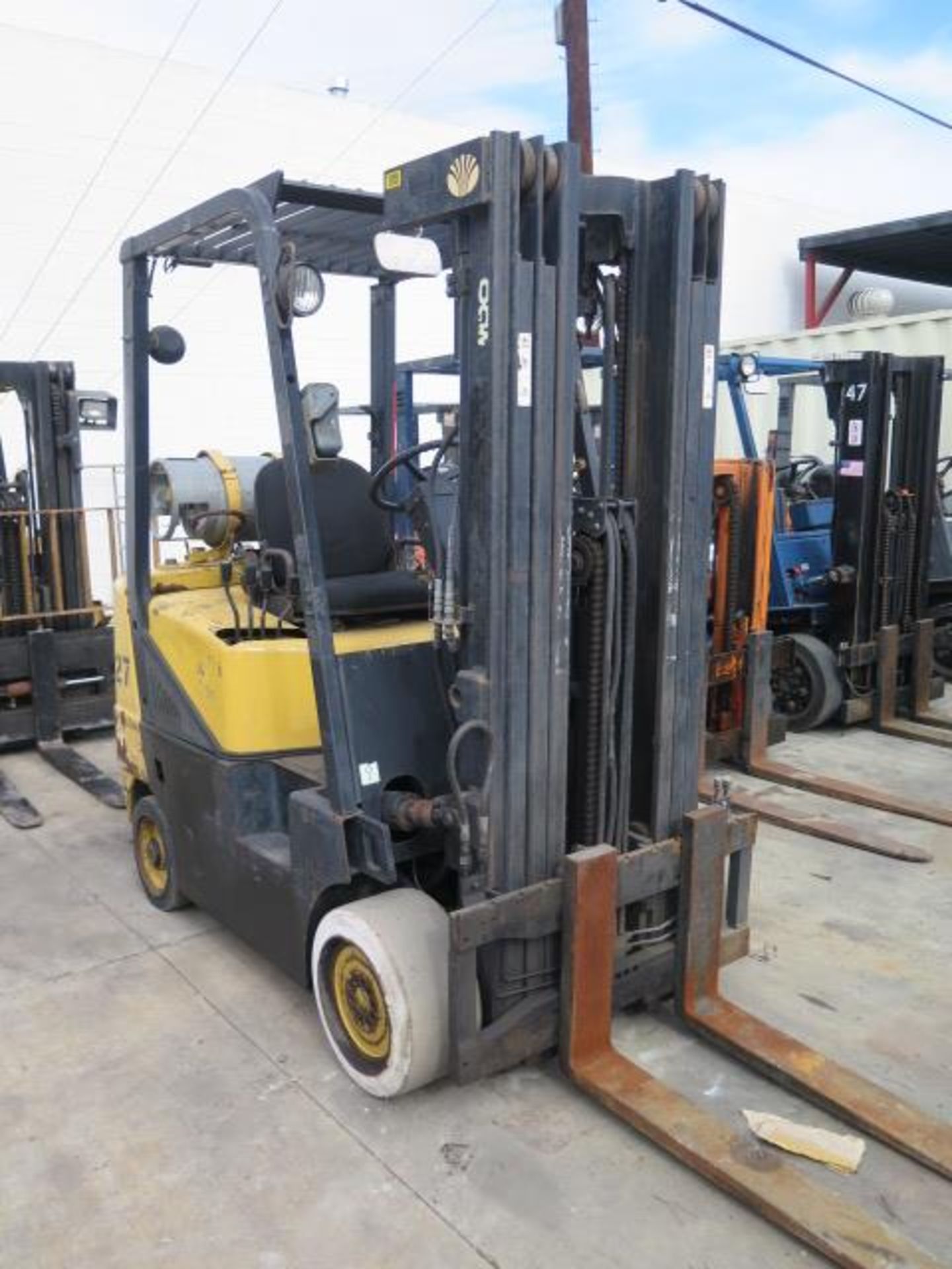 Daewoo GC25E-3 5000 Lb Cap LPG Forklift s/n CV-00849 w/ 3-Stage Mast, 186" Lift Height, Cushion - Image 2 of 10