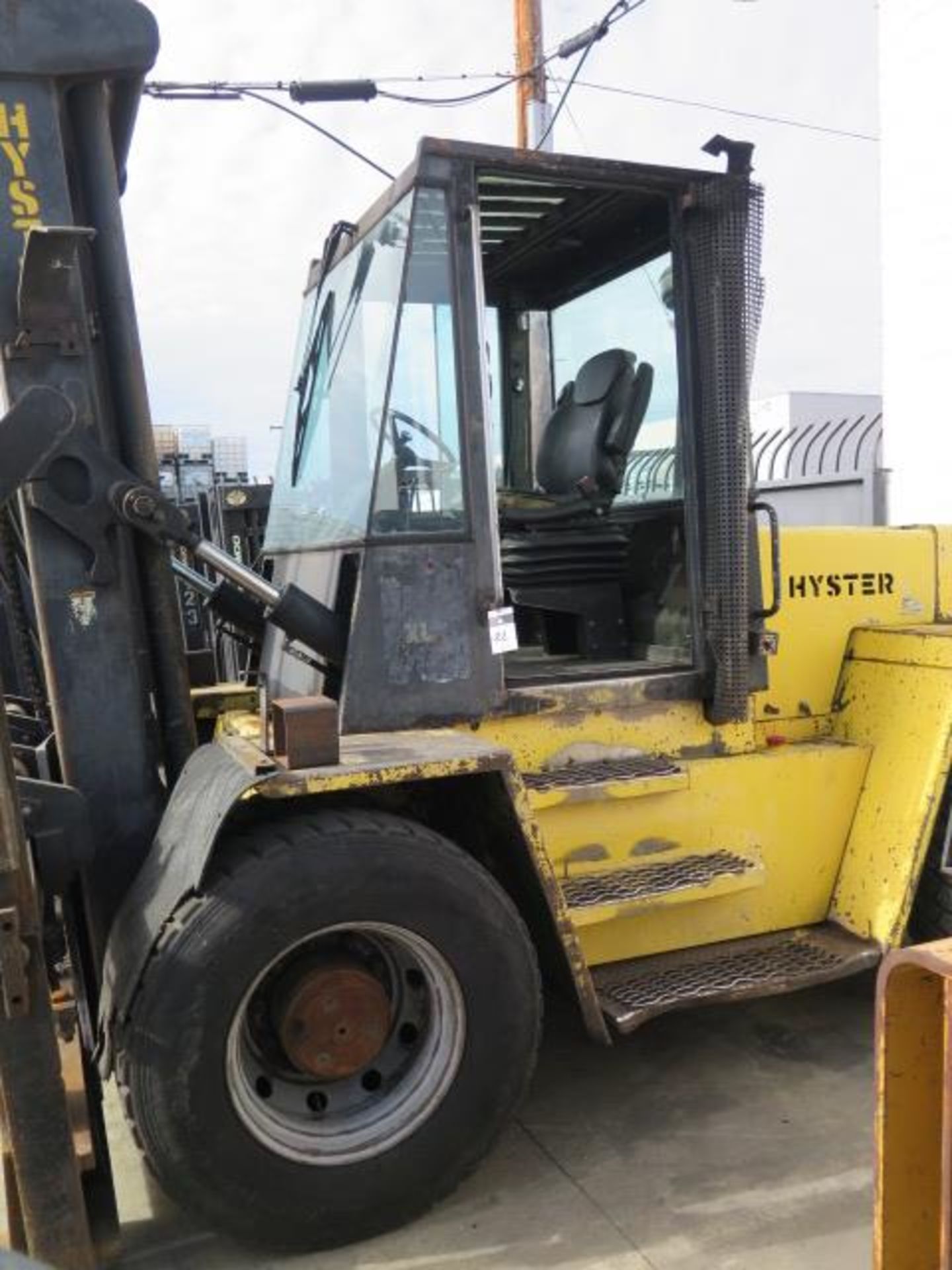 Hyster H210XL 21,000 Lb Cap Tall Mast Diesel Forklift s/n E007D02271S w/ 2-Stage Tall Mast, 212,. - Image 2 of 15