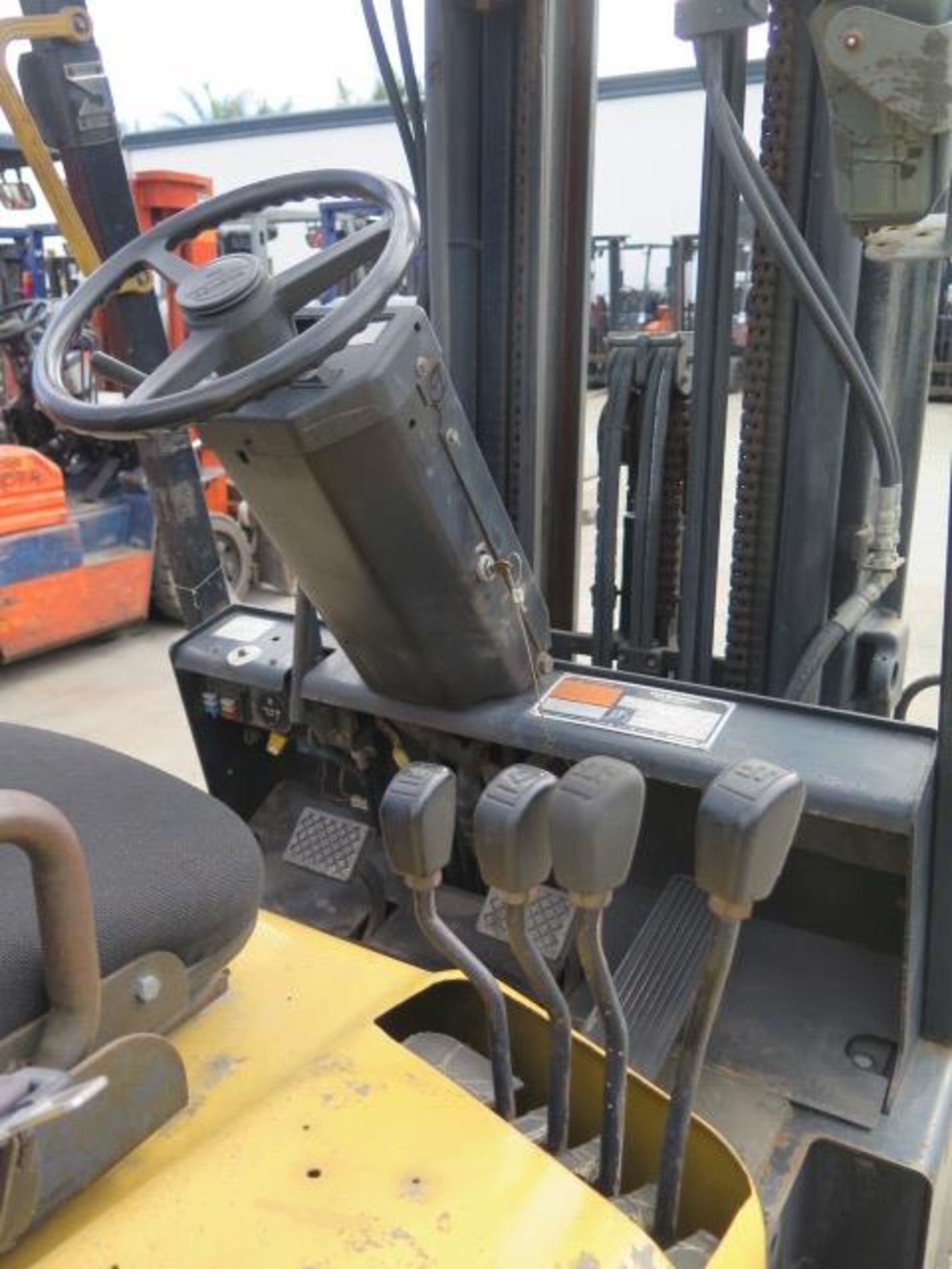 Daewoo GC25E-3 5000 Lb Cap LPG Forklift s/n CV-00849 w/ 3-Stage Mast, 186" Lift Height, Cushion - Image 7 of 10