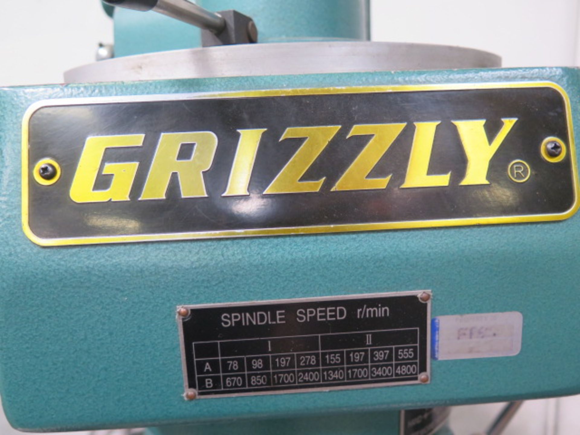 2012 Grizzly mdl. G9904 Vertical Mill s/n 4120467 w/ Newall DP700 Programmable DRO, 78-4800 RPM, - Image 11 of 11