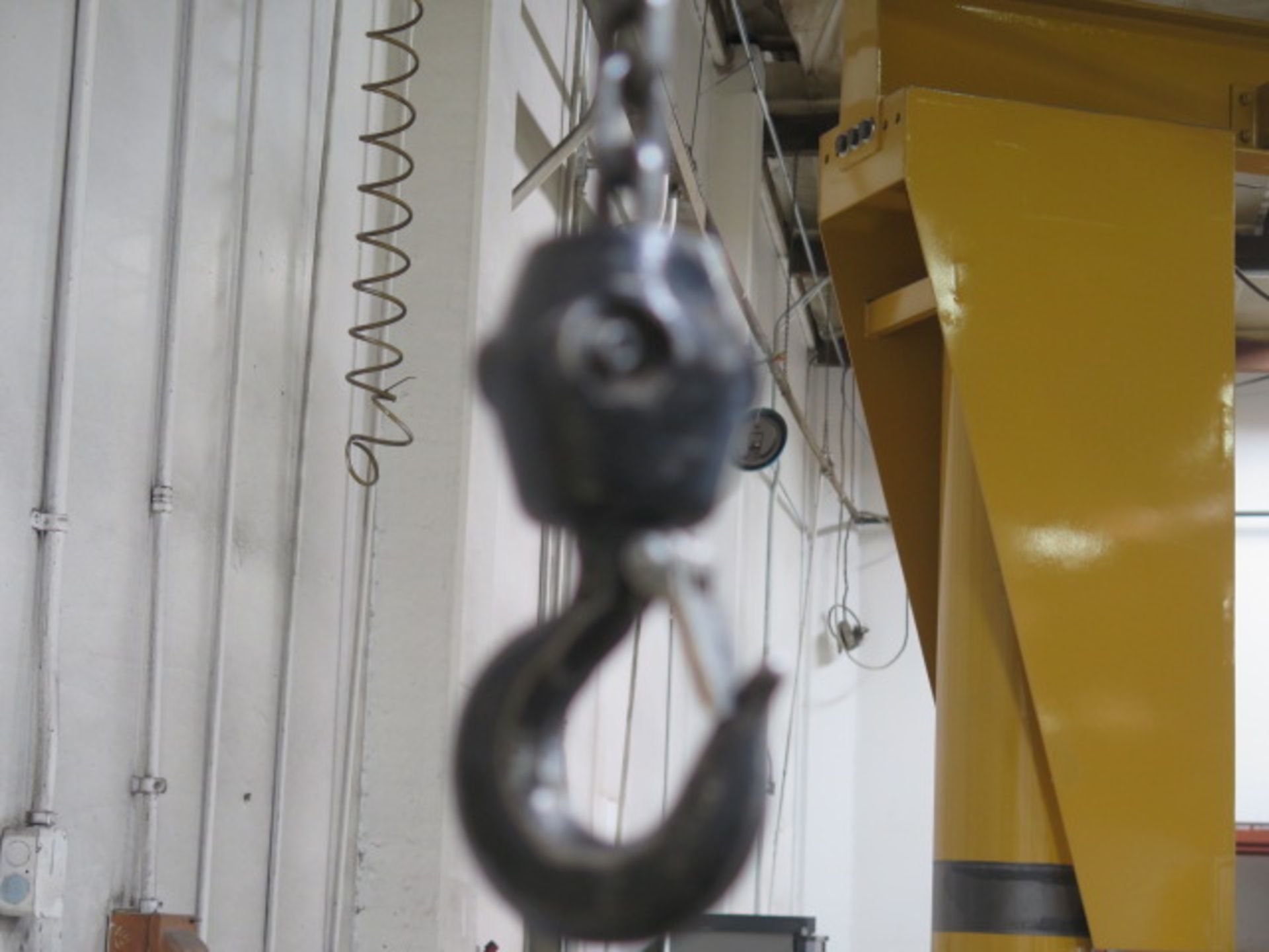 1-Ton Floor Mounted Jib Hoist w/ Dayton 1-Ton Electric Hoist - Image 5 of 6