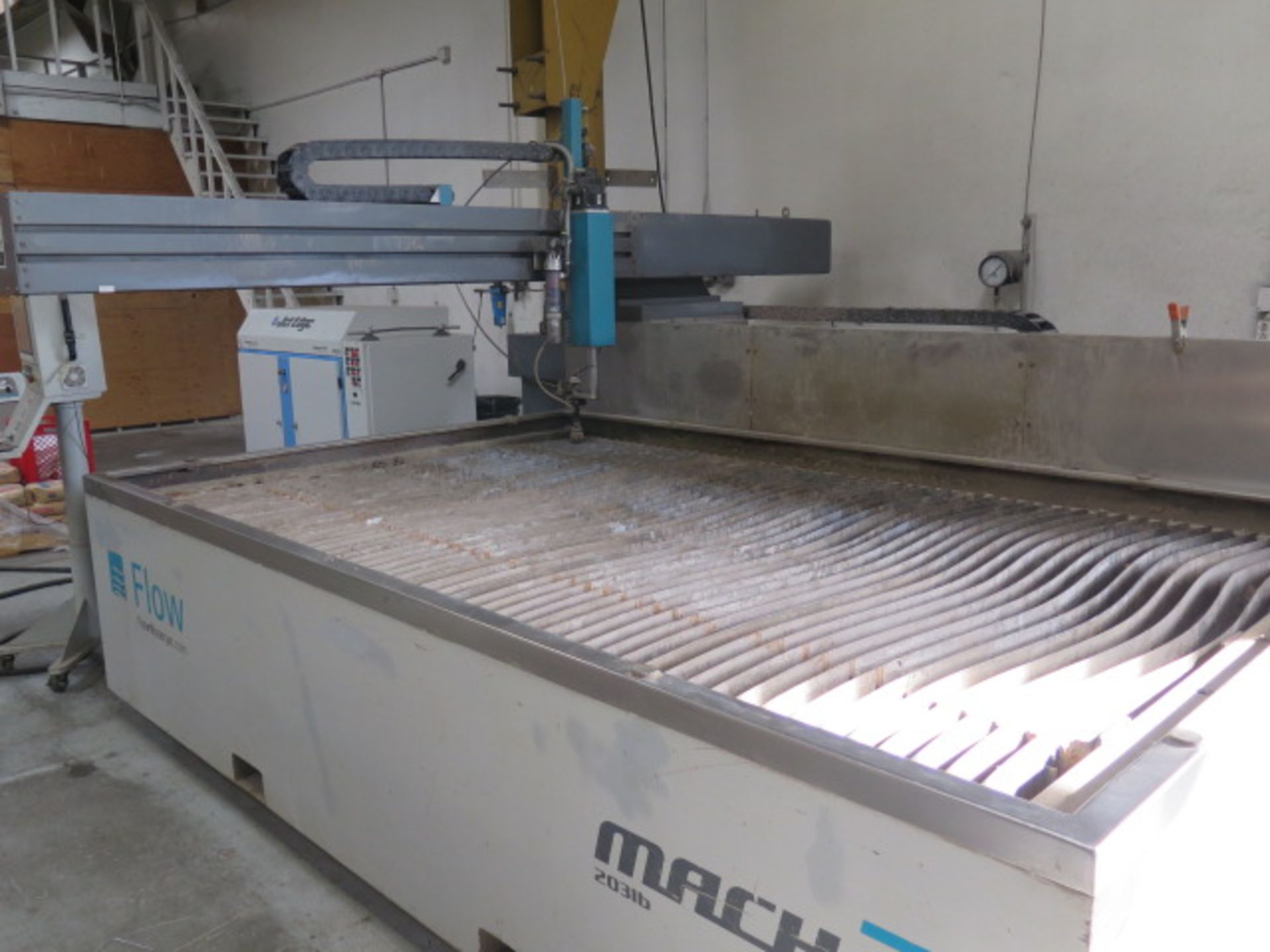 2015 Flow Mach-2 mdl. 3120b CNC Waterjet Contour Machine s/n 150199 w/ Flow CNC Controls, Jet Edge