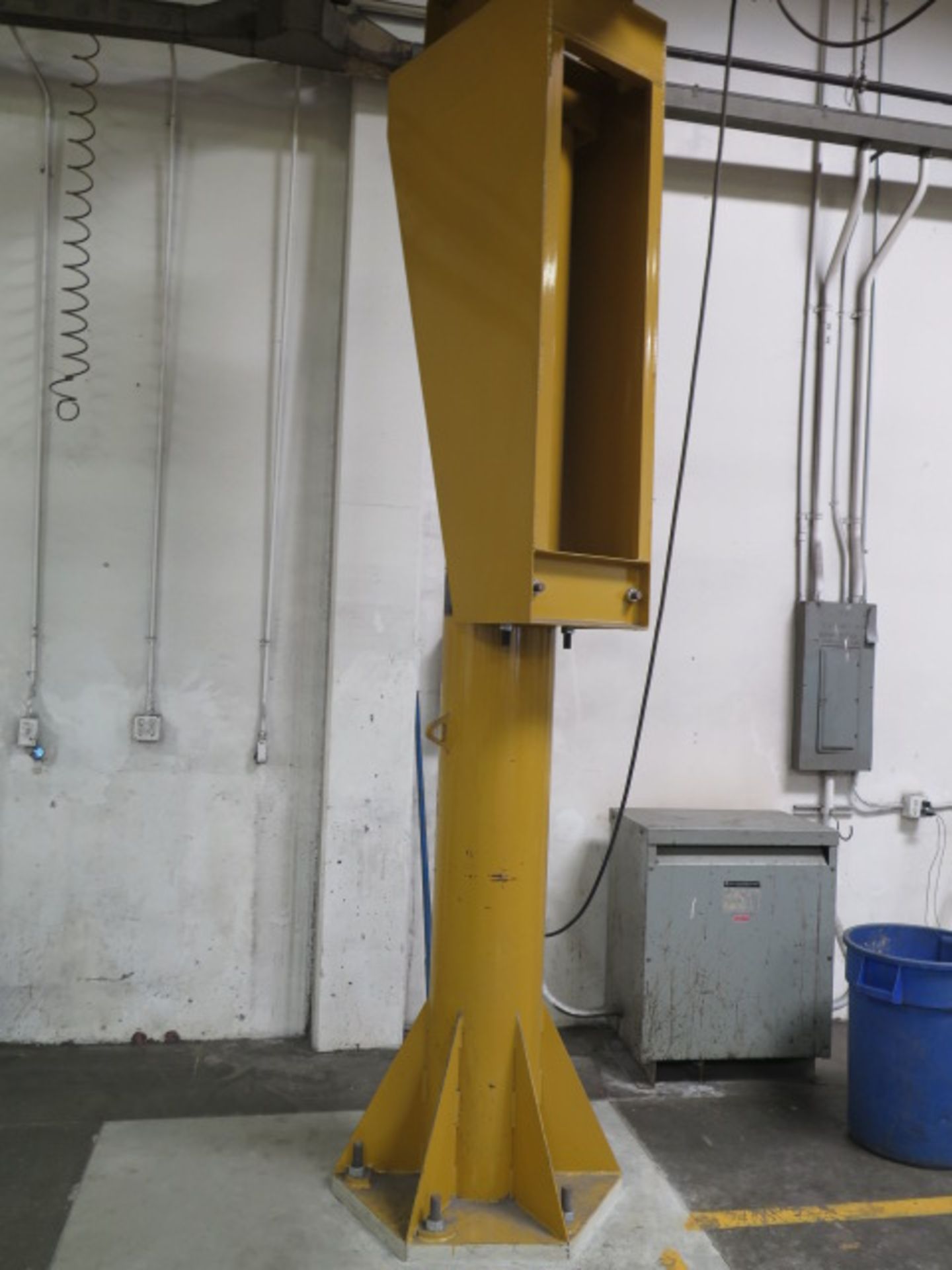 1-Ton Floor Mounted Jib Hoist w/ Dayton 1-Ton Electric Hoist - Image 2 of 7