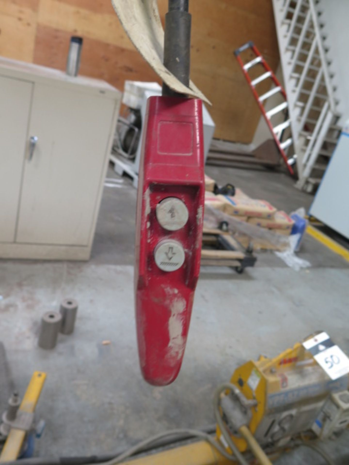 1-Ton Floor Mounted Jib Hoist w/ Dayton 1-Ton Electric Hoist - Image 6 of 6