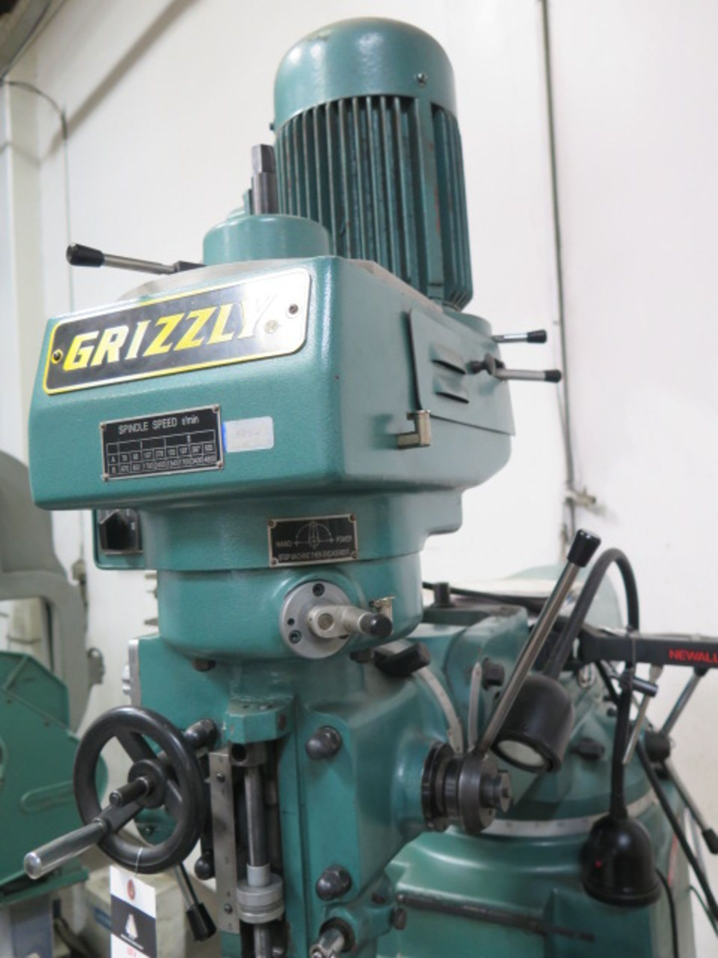 2012 Grizzly mdl. G9904 Vertical Mill s/n 4120467 w/ Newall DP700 Programmable DRO, 78-4800 RPM, - Image 6 of 11