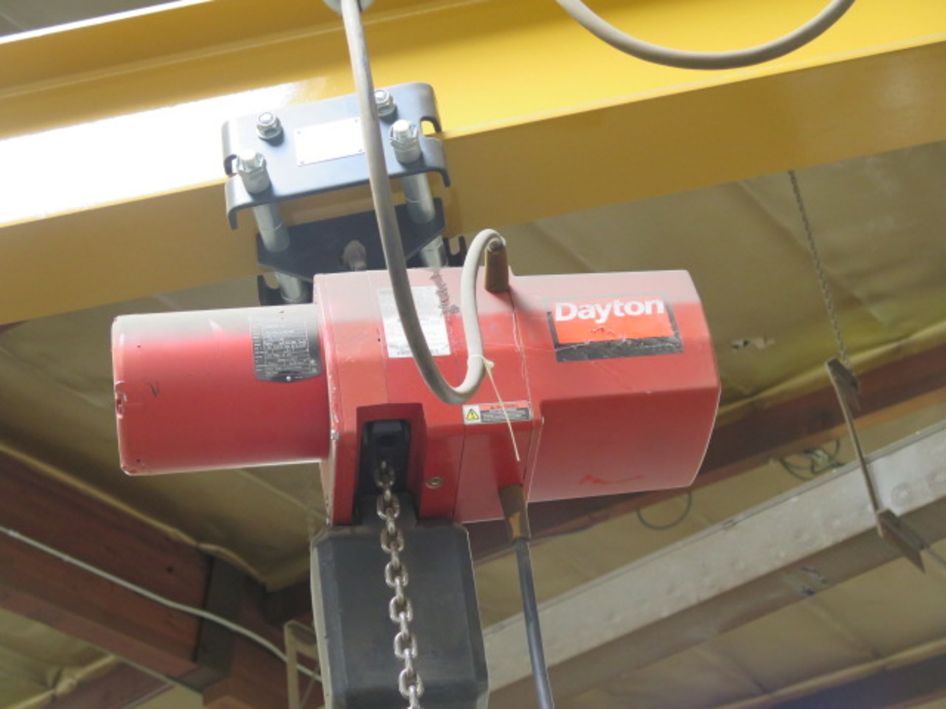 1-Ton Floor Mounted Jib Hoist w/ Dayton 1-Ton Electric Hoist - Image 5 of 7