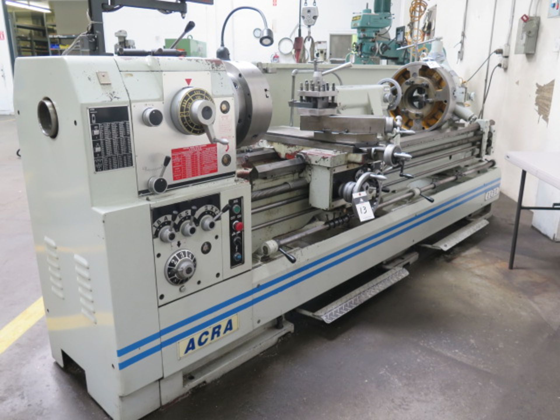 2009 Acra 2290 22" x 90" Geared Head Gap Bed Lathe s/n CH08984 w/ Newall DP700 Programmable DRO, - Image 2 of 12