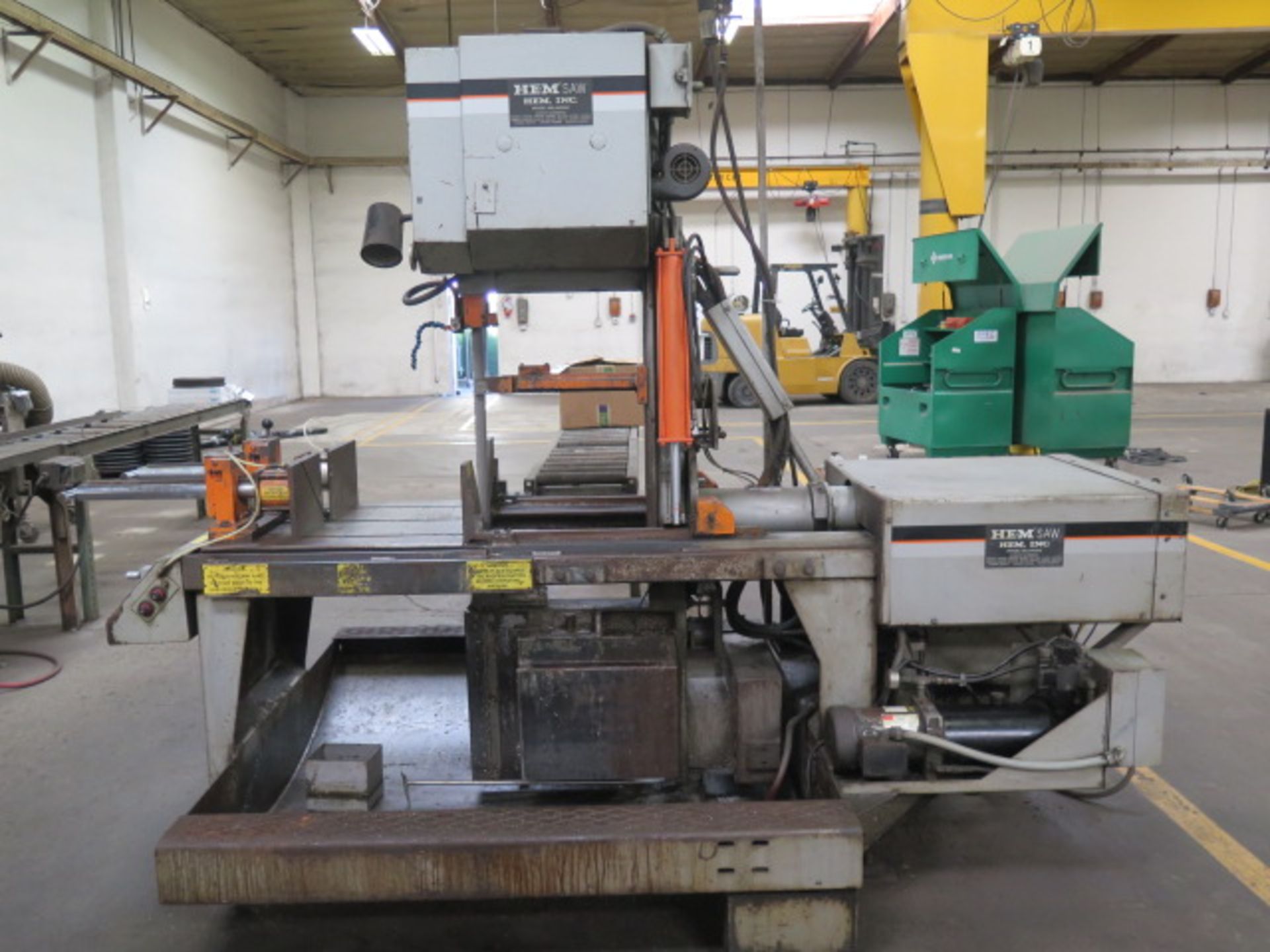 HEM Saw mdl. V100LM-2 Hydraulic Miter Vertical Band Saw s/n 602398 w/ HEM Controls, Hydraulic Head - Image 2 of 9