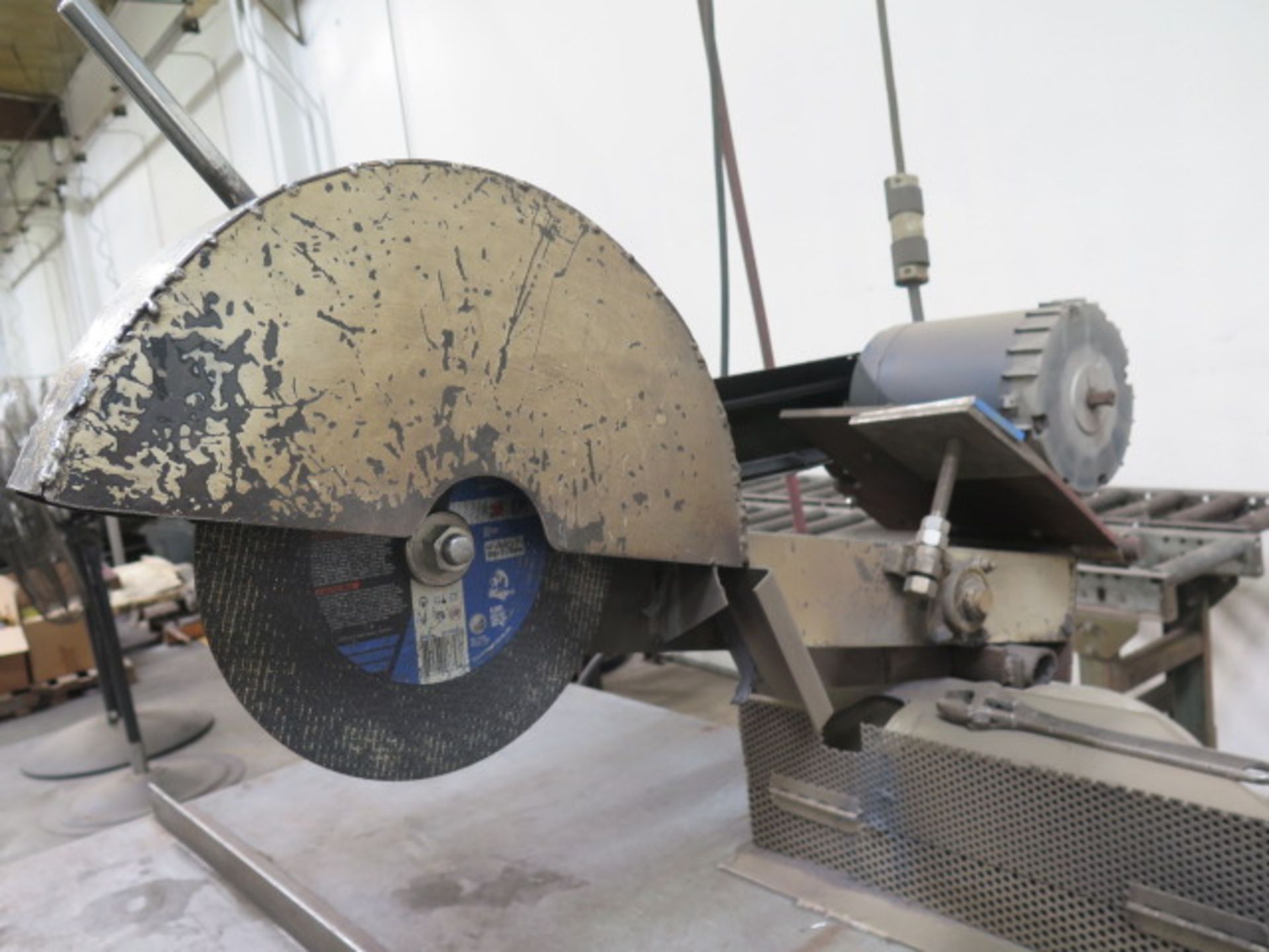 Poly Products 16" Abrasive Cutoff Saw w/ 3Hp Motor, Conveyor - Image 3 of 4