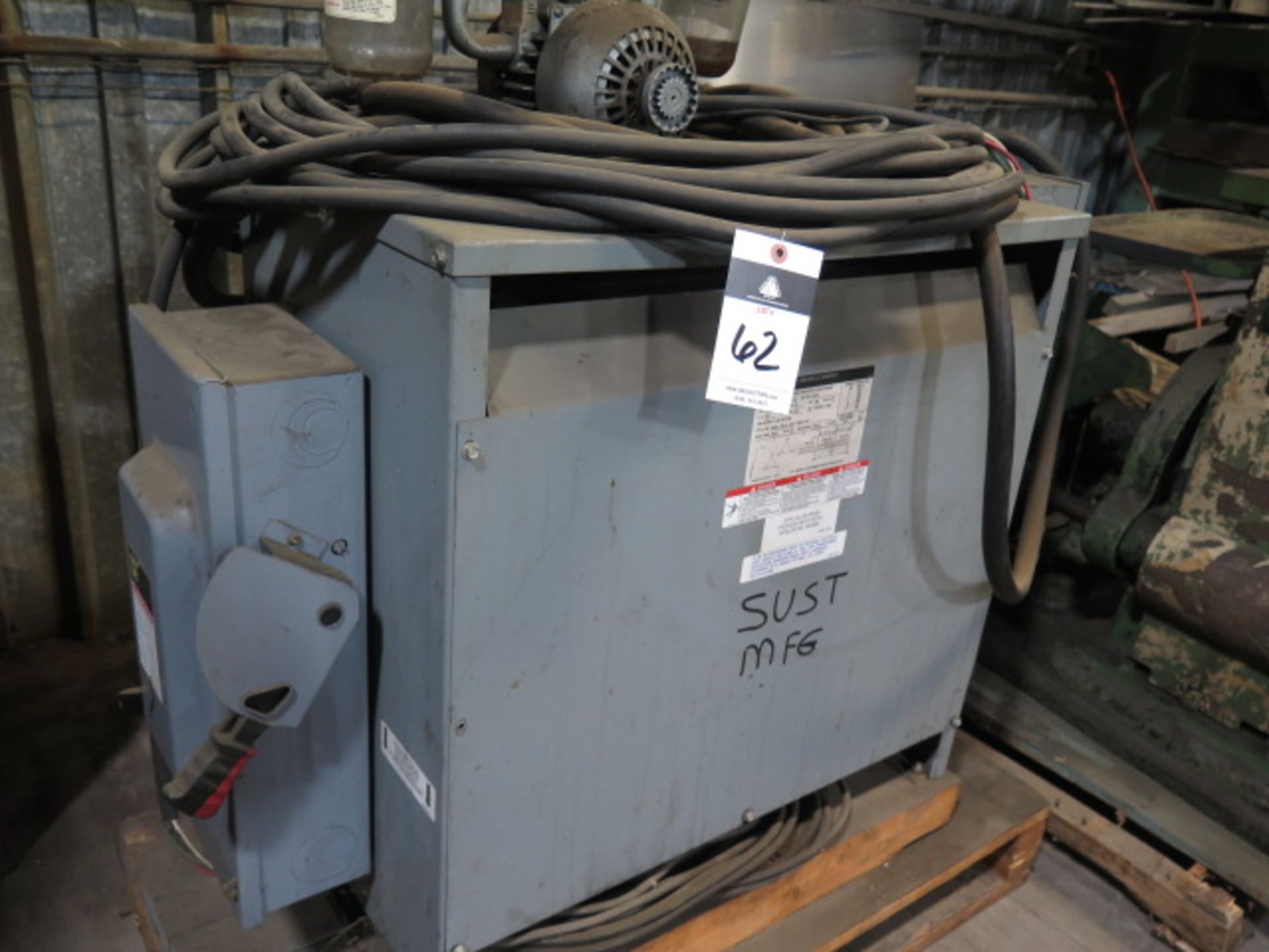 Square-D 75kVA Transformer 480/240 - Image 2 of 3