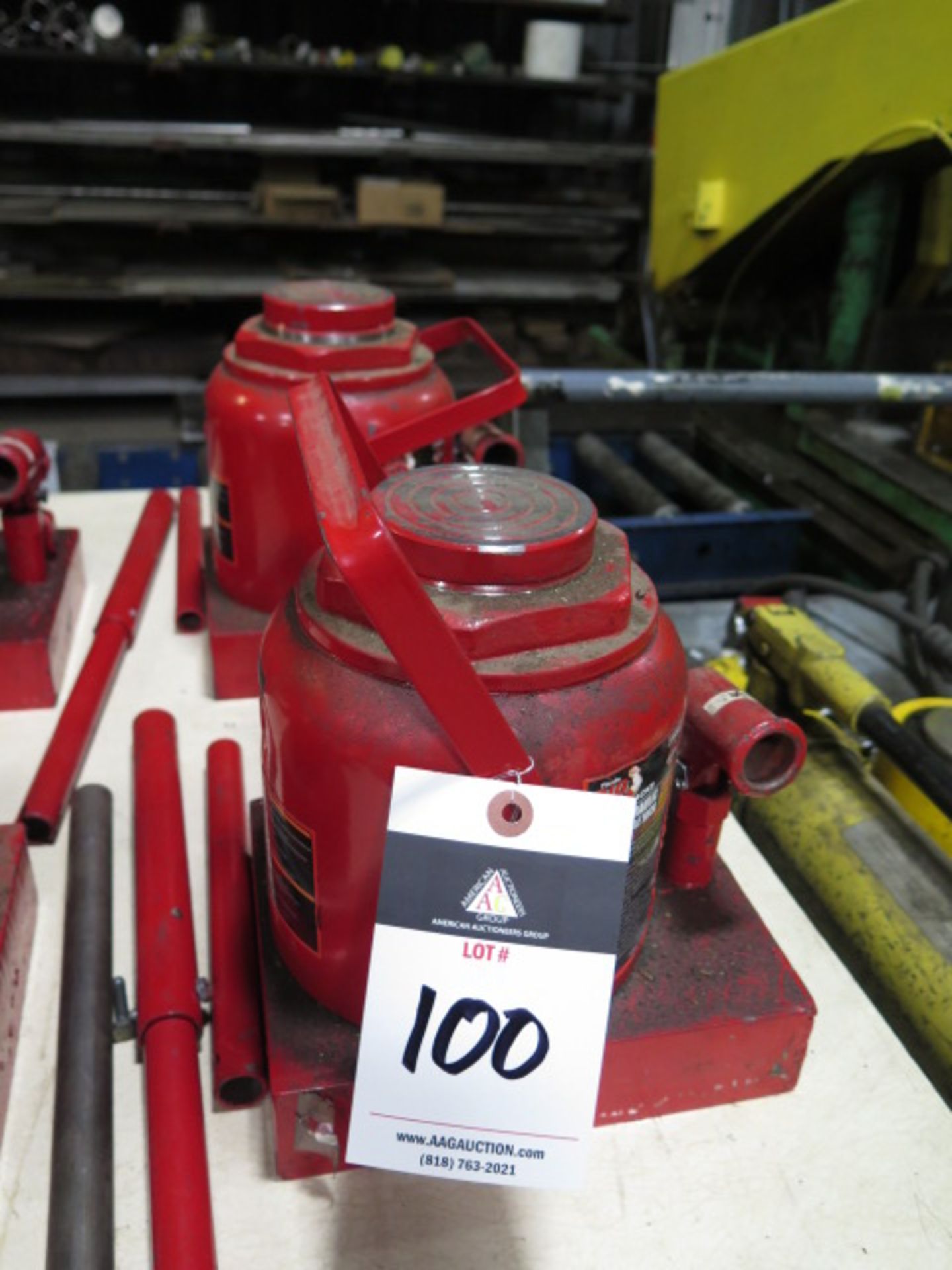 Big Red 50-Ton Hydraulic Bottle Jacks (2)