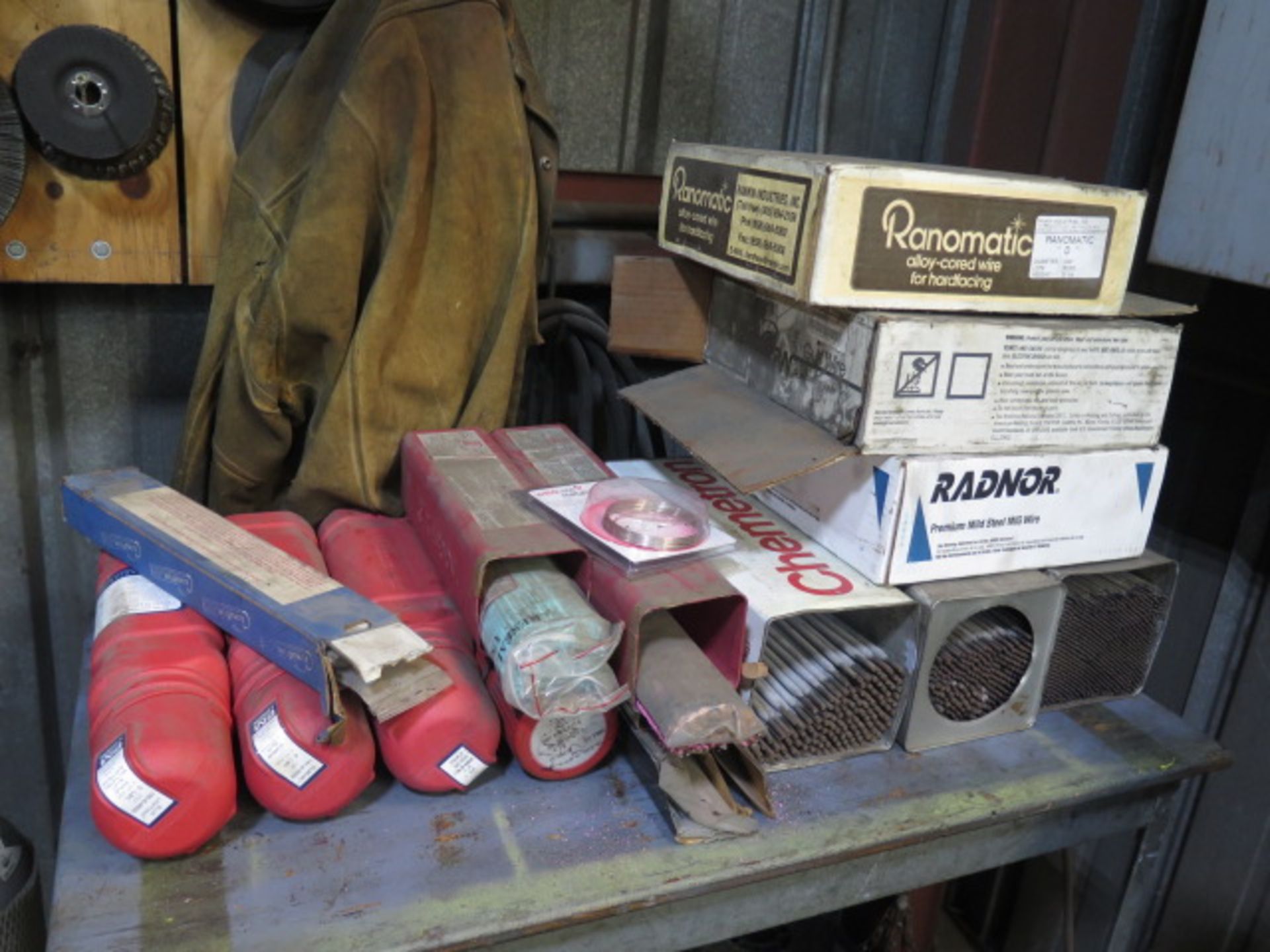 Welding Wire, Rods, leathers, Grinding Disca and Masks