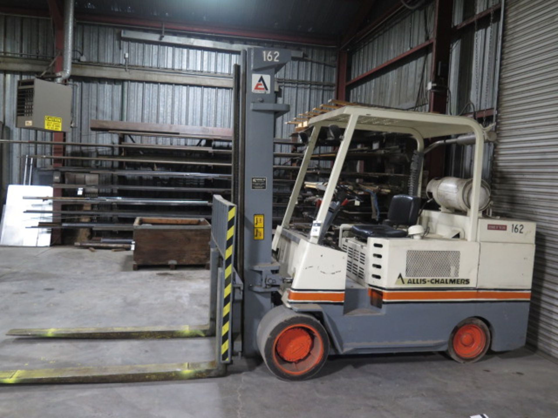 Allis Chalmers ACC-120-RL-2PS 13,000 Lb Cap LPG Forklift s/n 516177 w/ 2-Stage Mast, 138” Lift