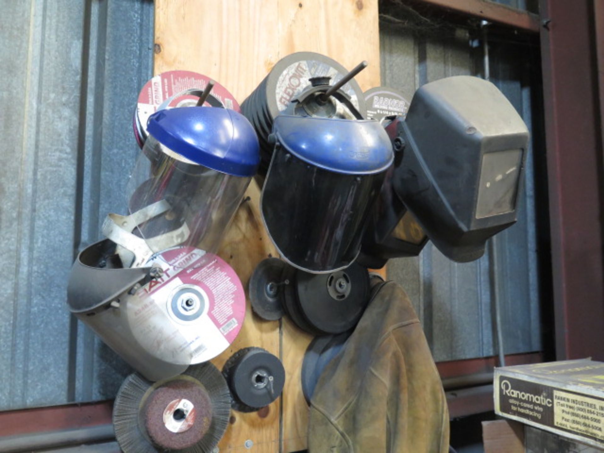 Welding Wire, Rods, leathers, Grinding Disca and Masks - Image 3 of 3