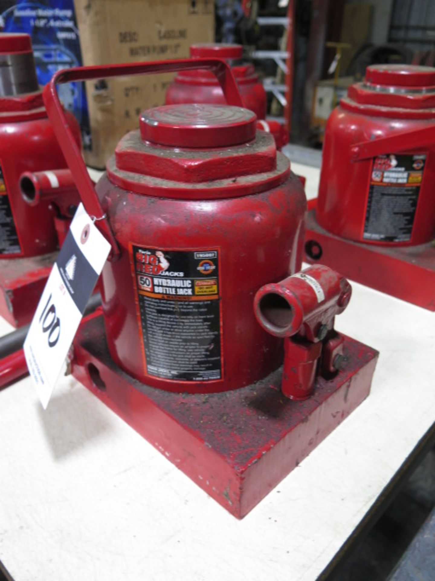 Big Red 50-Ton Hydraulic Bottle Jacks (2) - Image 2 of 4